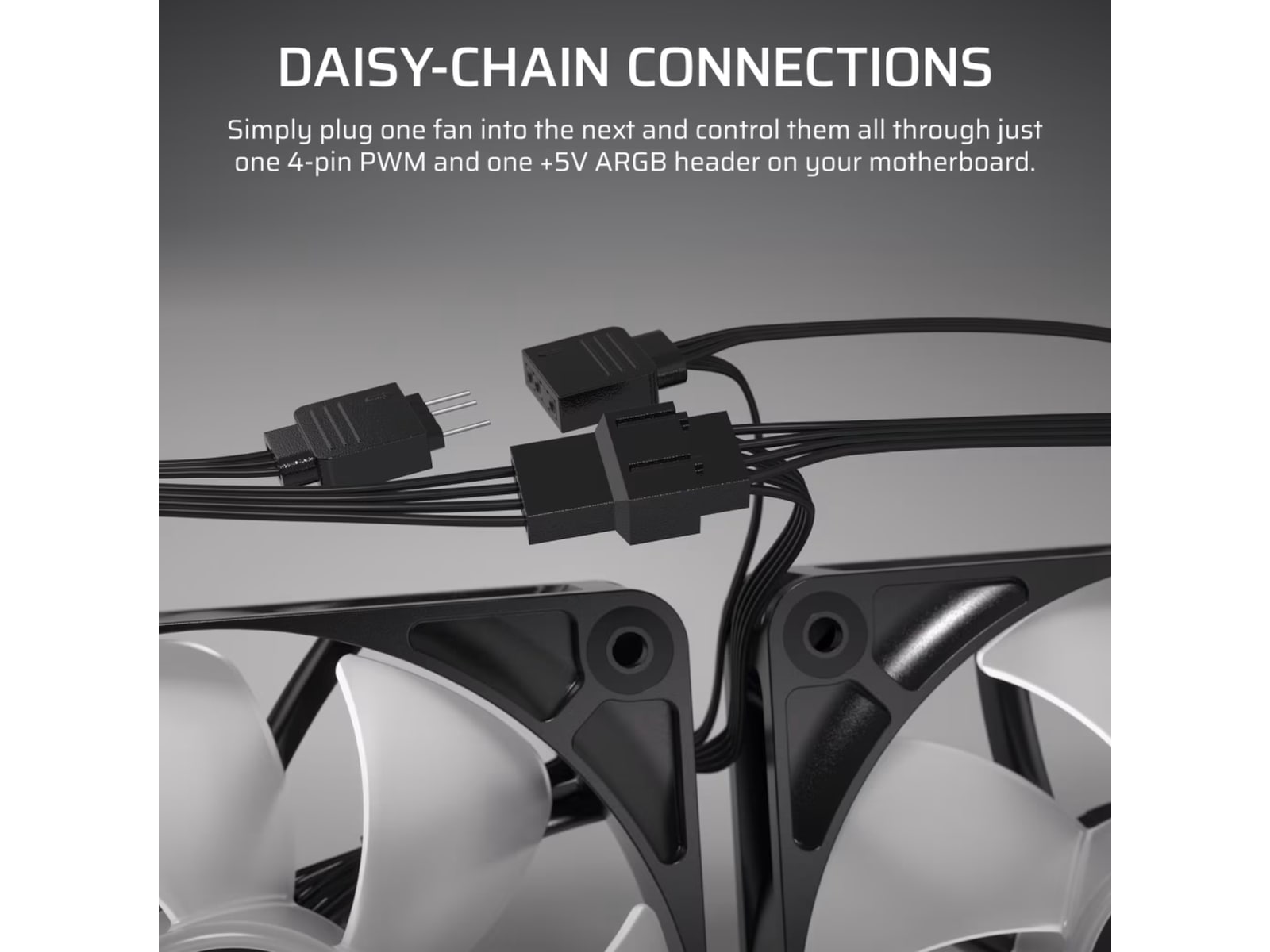 Corsair RS120 ARGB Vifte 3pk (hvit) Vifter