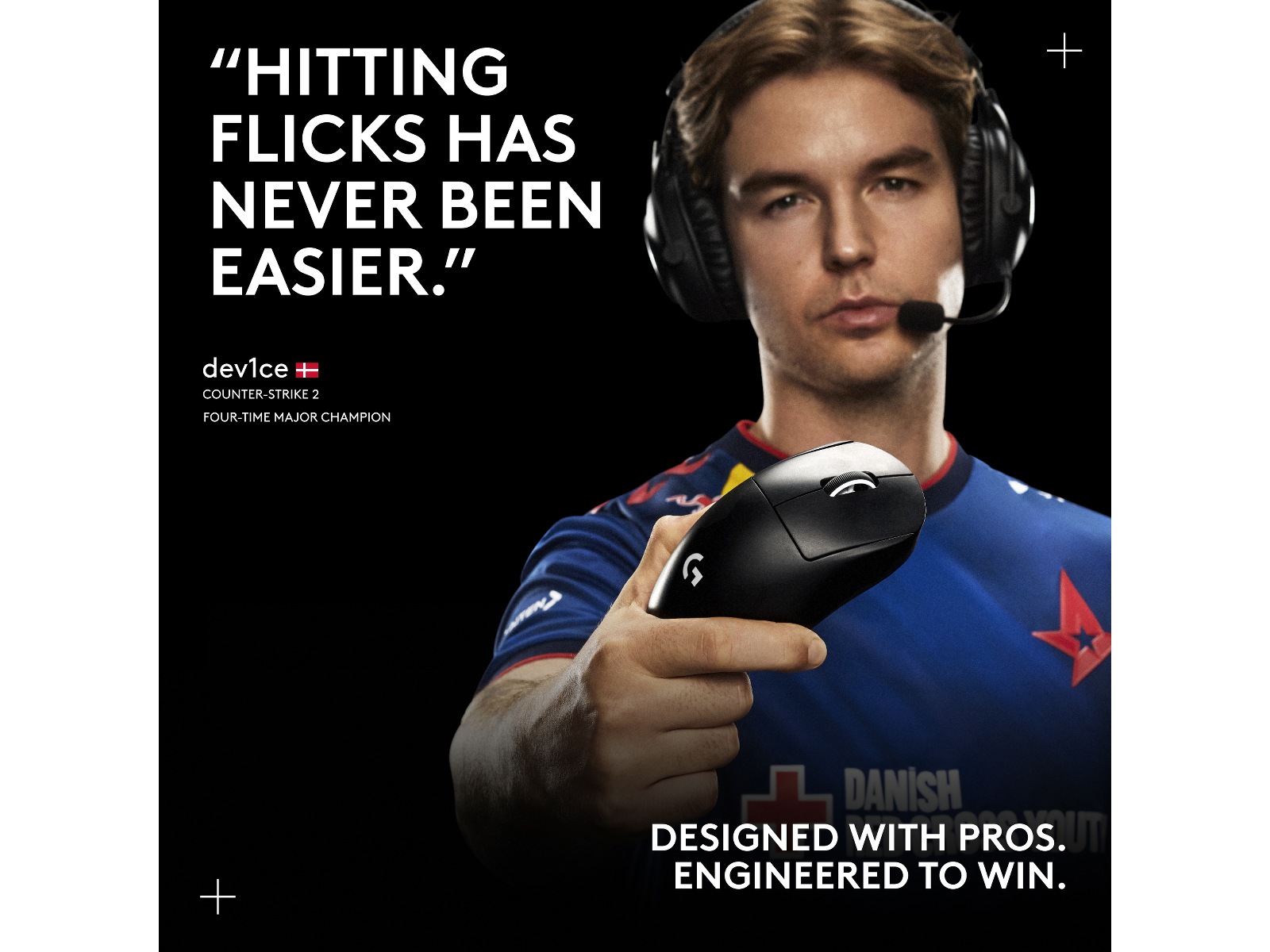 Logitech G Pro X Superlight 2 DEX trådløs gamingmus (hvit) Gamingmus
