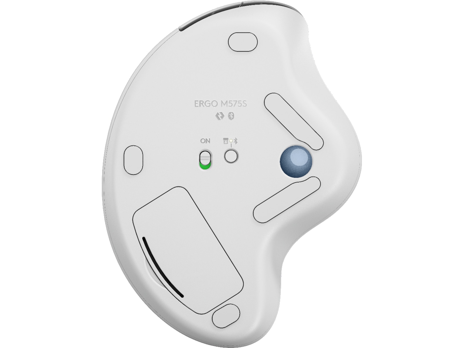 Logitech ERGO M575S Trådløs Mus Trackball (off-white) Ergonomi