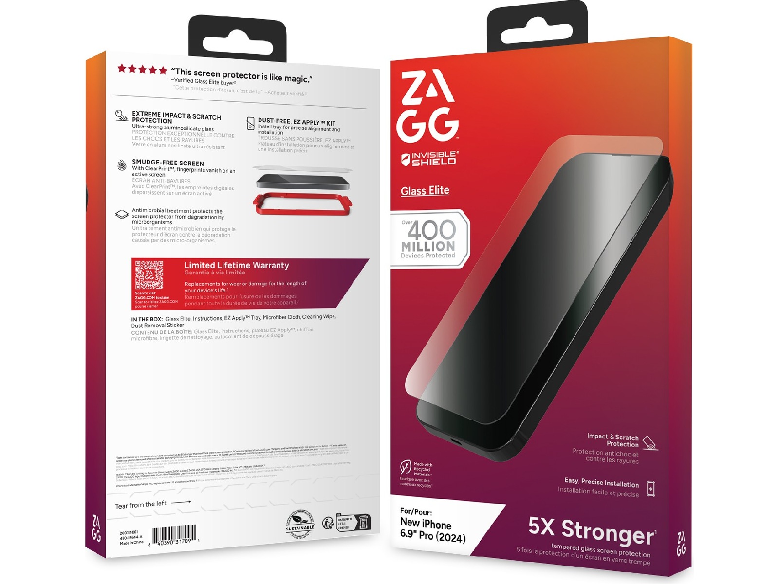 InvisibleShield Glass Elite iPhone 16 Pro Max Skjermbeskytter Skjermbeskyttelse