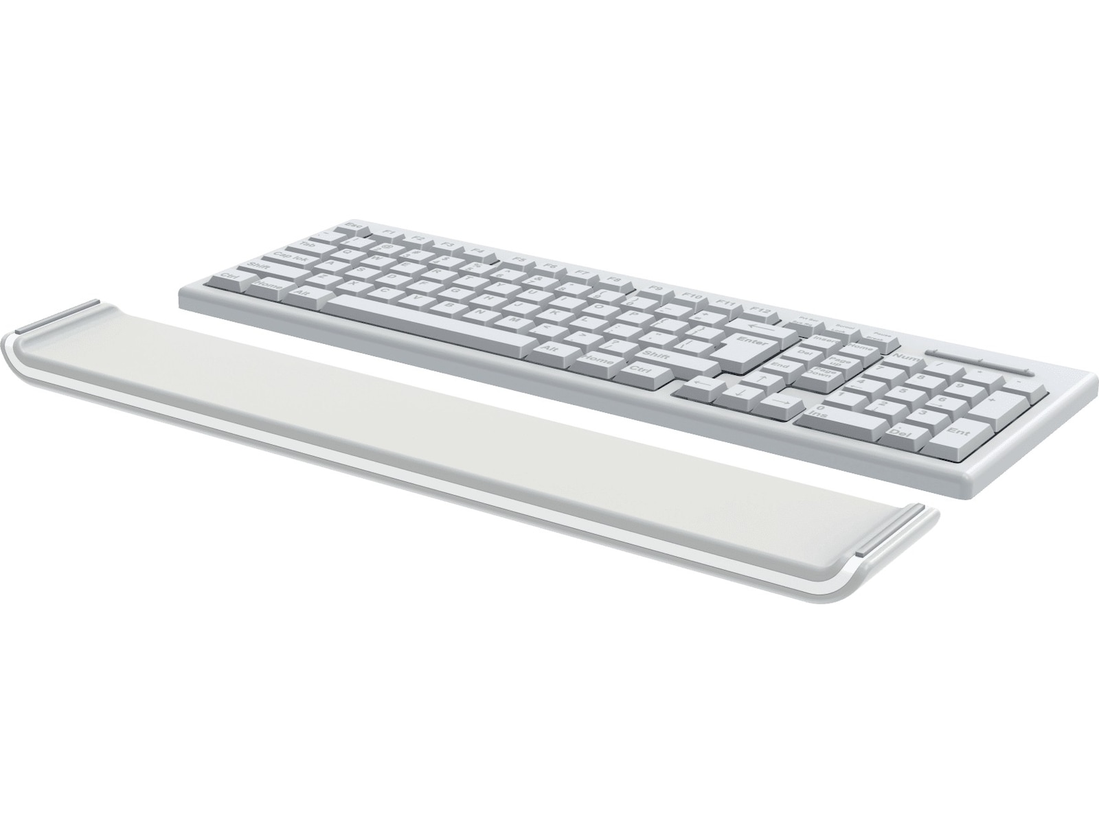 Leitz Ergo Cosy Håndleddsstøtte for tastatur (lys grå) Håndleddstøtte