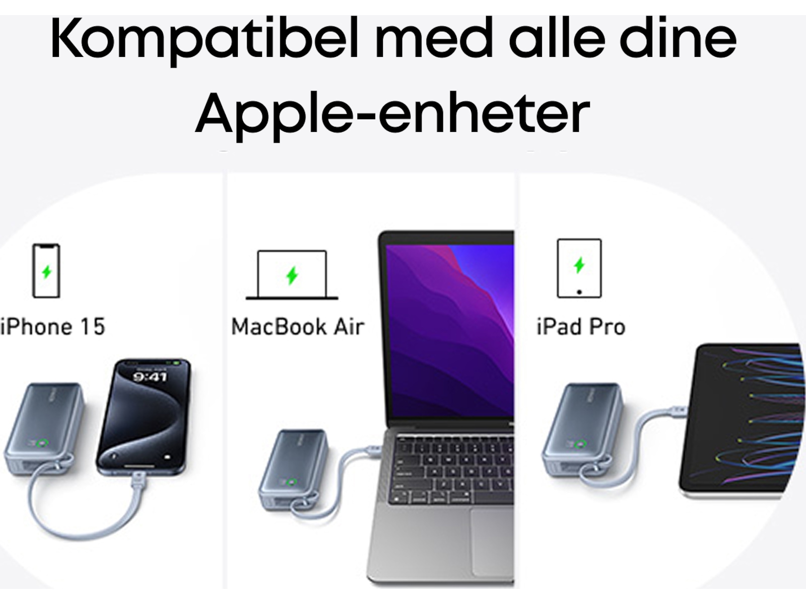 Anker 545 Nano Powerbank 10000mAh (grønn) Powerbank