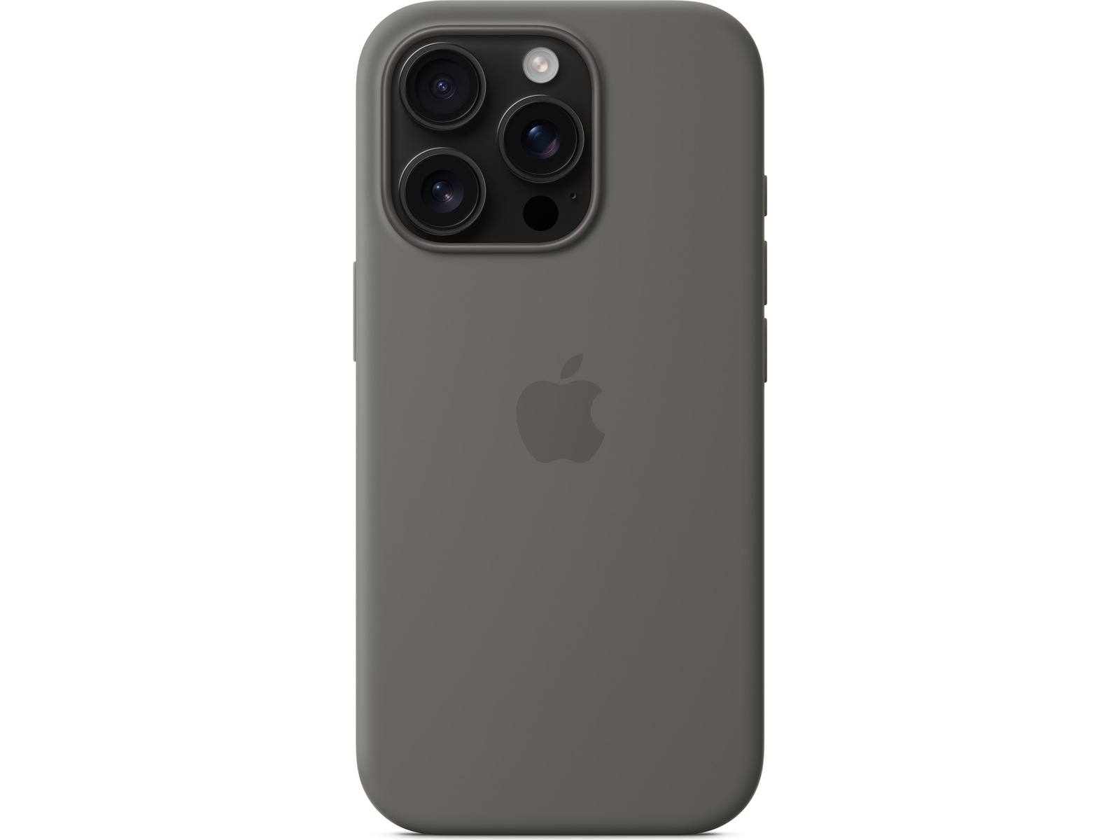 Apple iPhone 16 Pro Silikondeksel (steingrå) Deksel til mobiltelefon