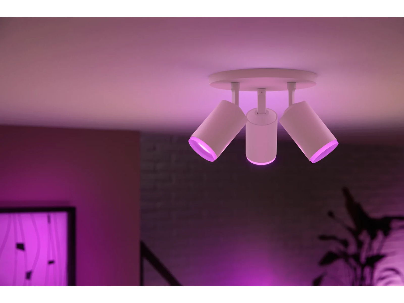 Philips Hue Trippelt Fugato-spotlight (hvit) Taklampe