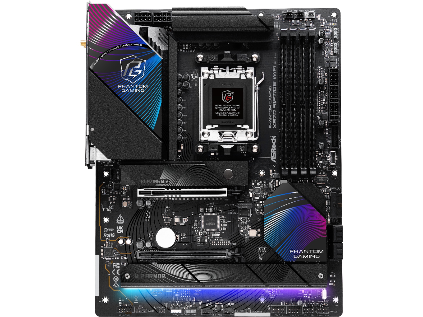 ASRock X870 Phantom Gaming Riptide WiFi Hovedkort AMD Socket