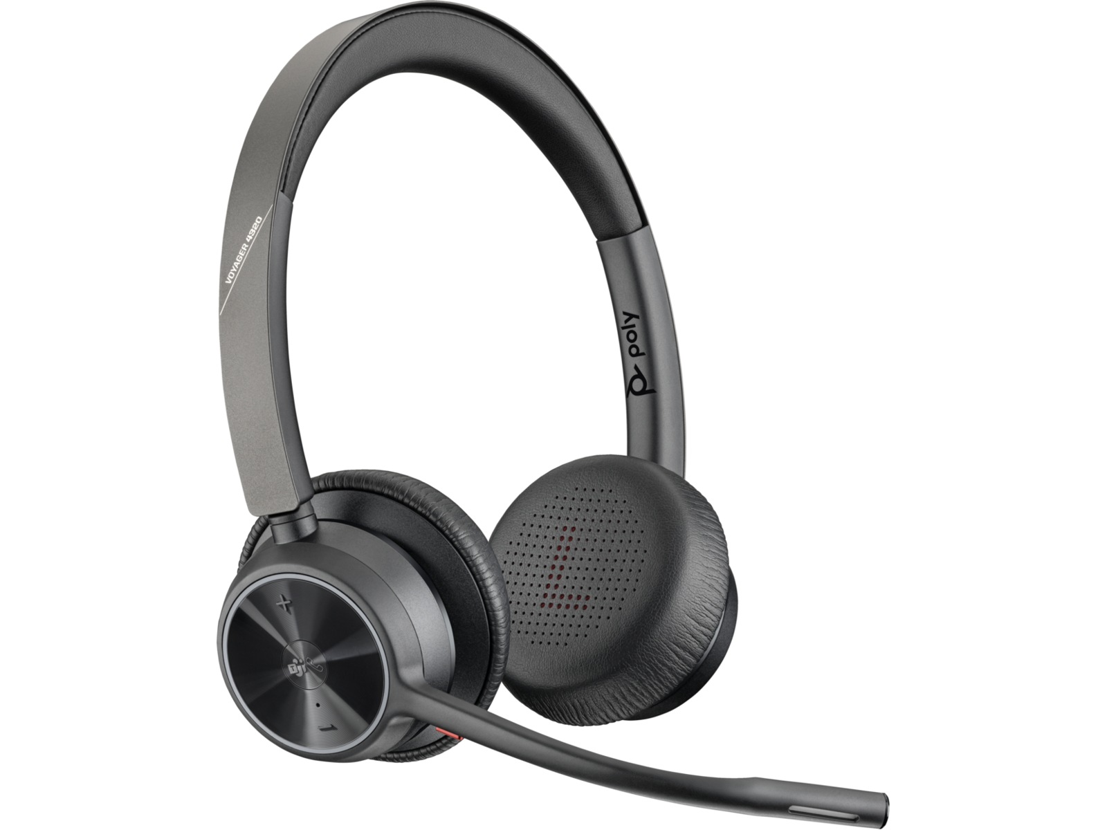 Poly Voyager 4320-M MS USB-C Headset med ladestativ Hodesett, trådløse