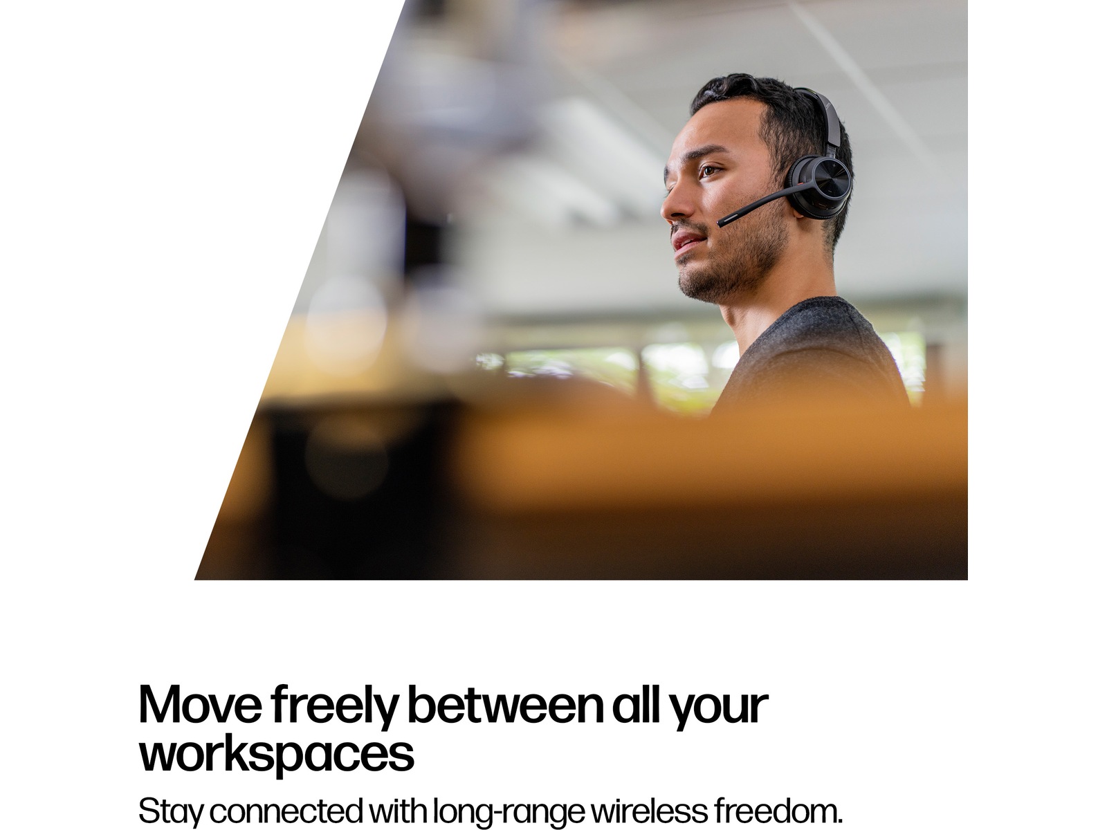 Poly Voyager 4320-M MS USB-C Headset med ladestativ Hodesett, trådløse