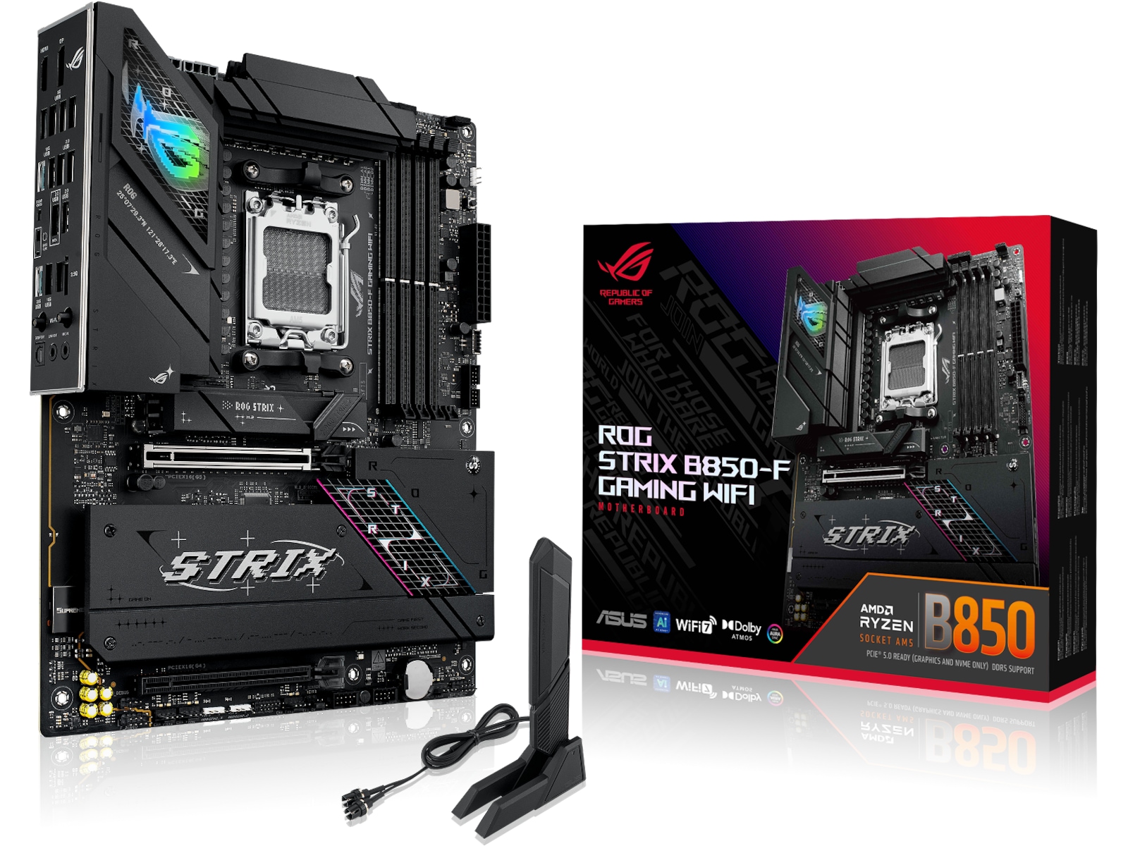 ASUS ROG STRIX B850-F GAMING WIFI Hovedkort AMD Socket