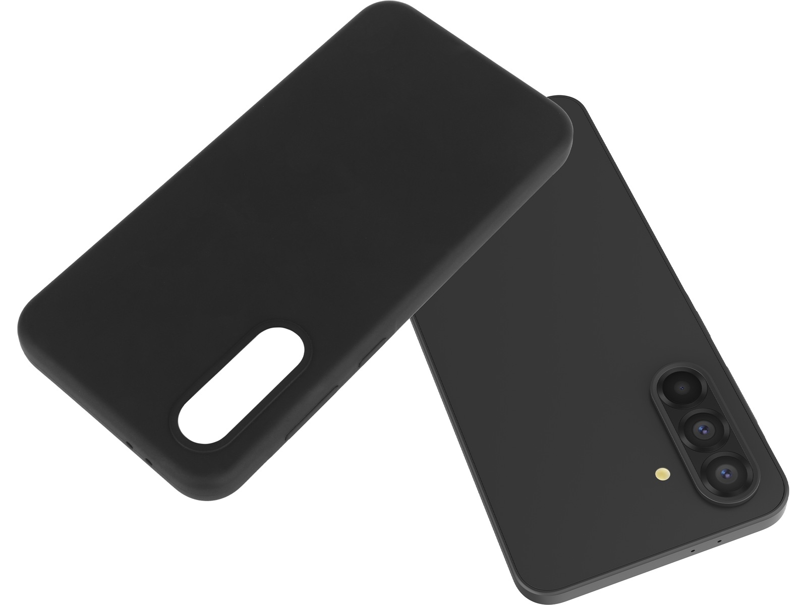 iiglo Galaxy A56 Silikondeksel (sort) Deksel til mobiltelefon