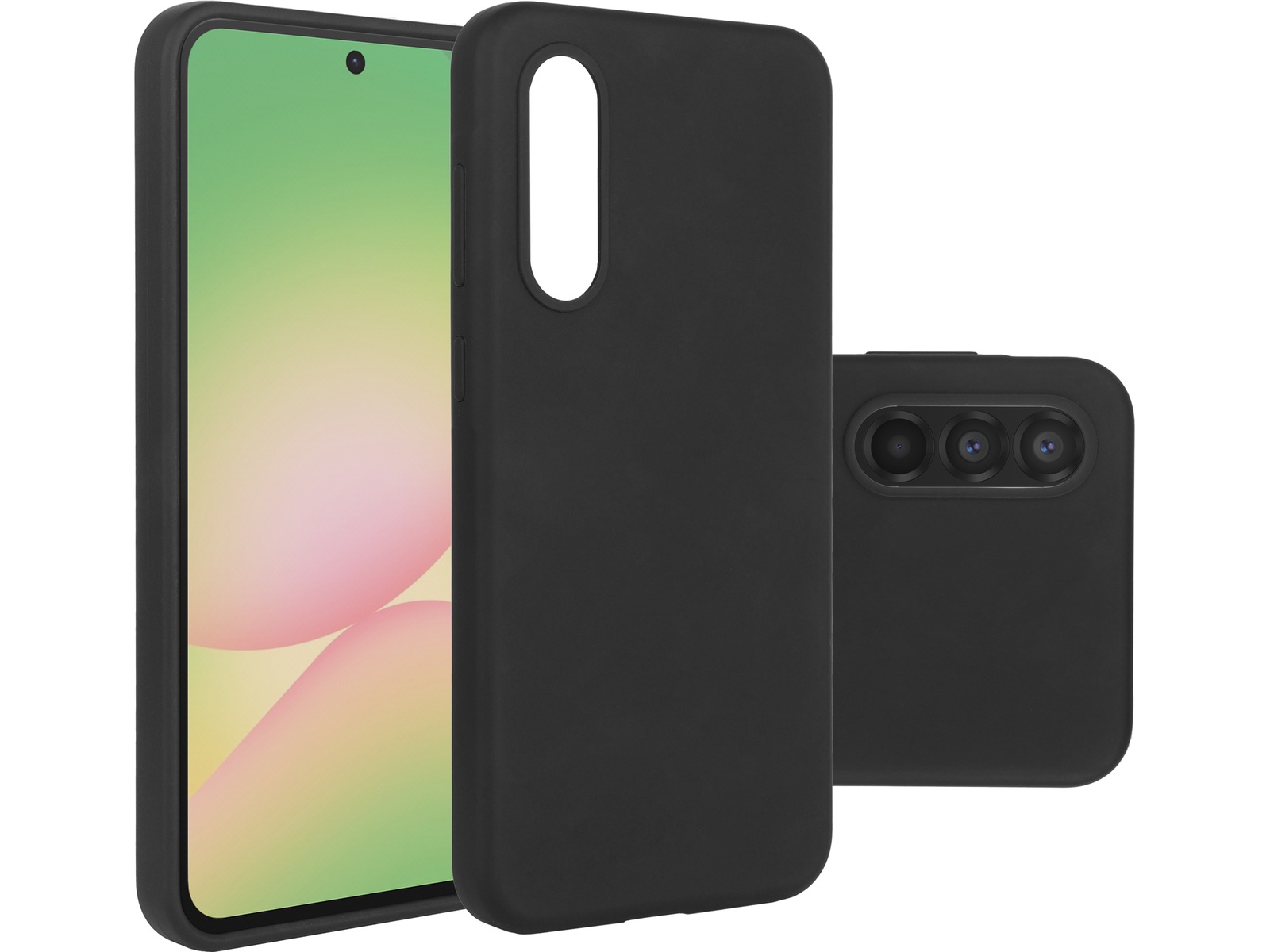 iiglo Galaxy A56 Silikondeksel (sort) Deksel til mobiltelefon