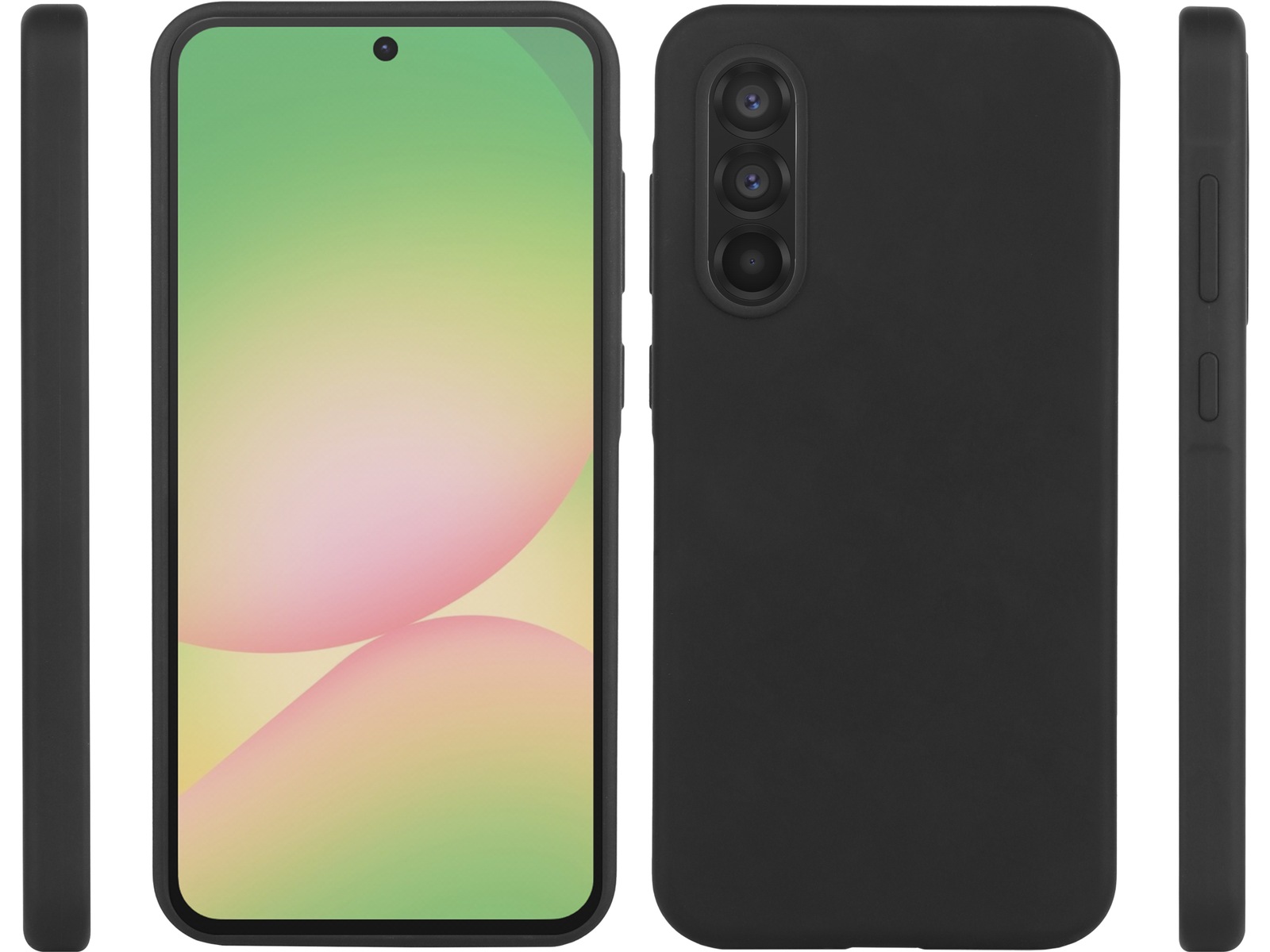 iiglo Galaxy A56 Silikondeksel (sort) Deksel til mobiltelefon