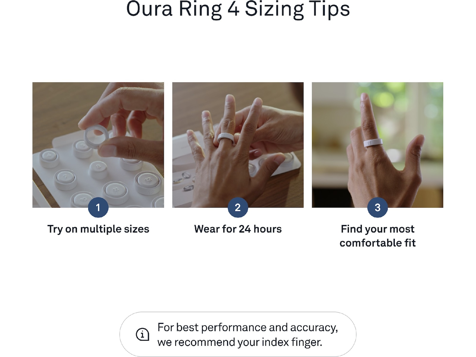 Oura Ring 4 Sizing Kit Smart ring
