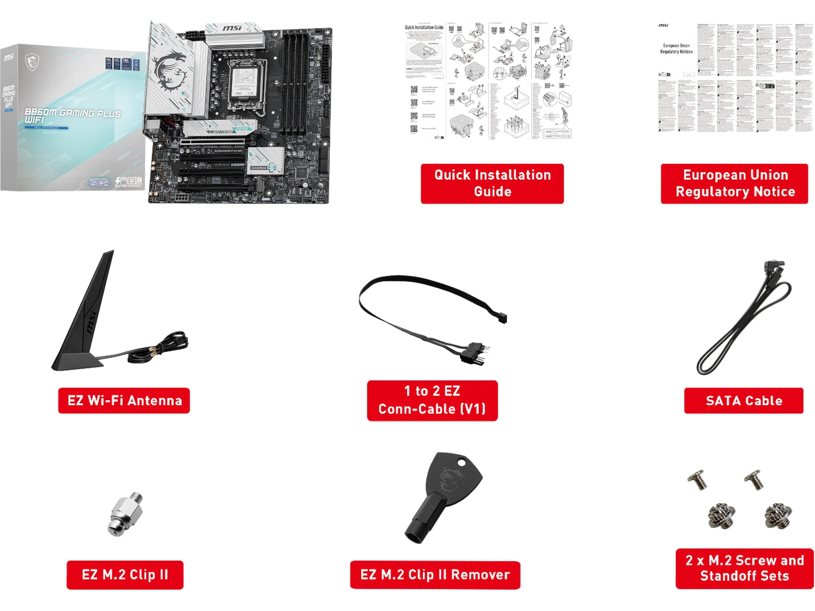 MSI B860M GAMING PLUS WIFI Hovedkort Intel Socket
