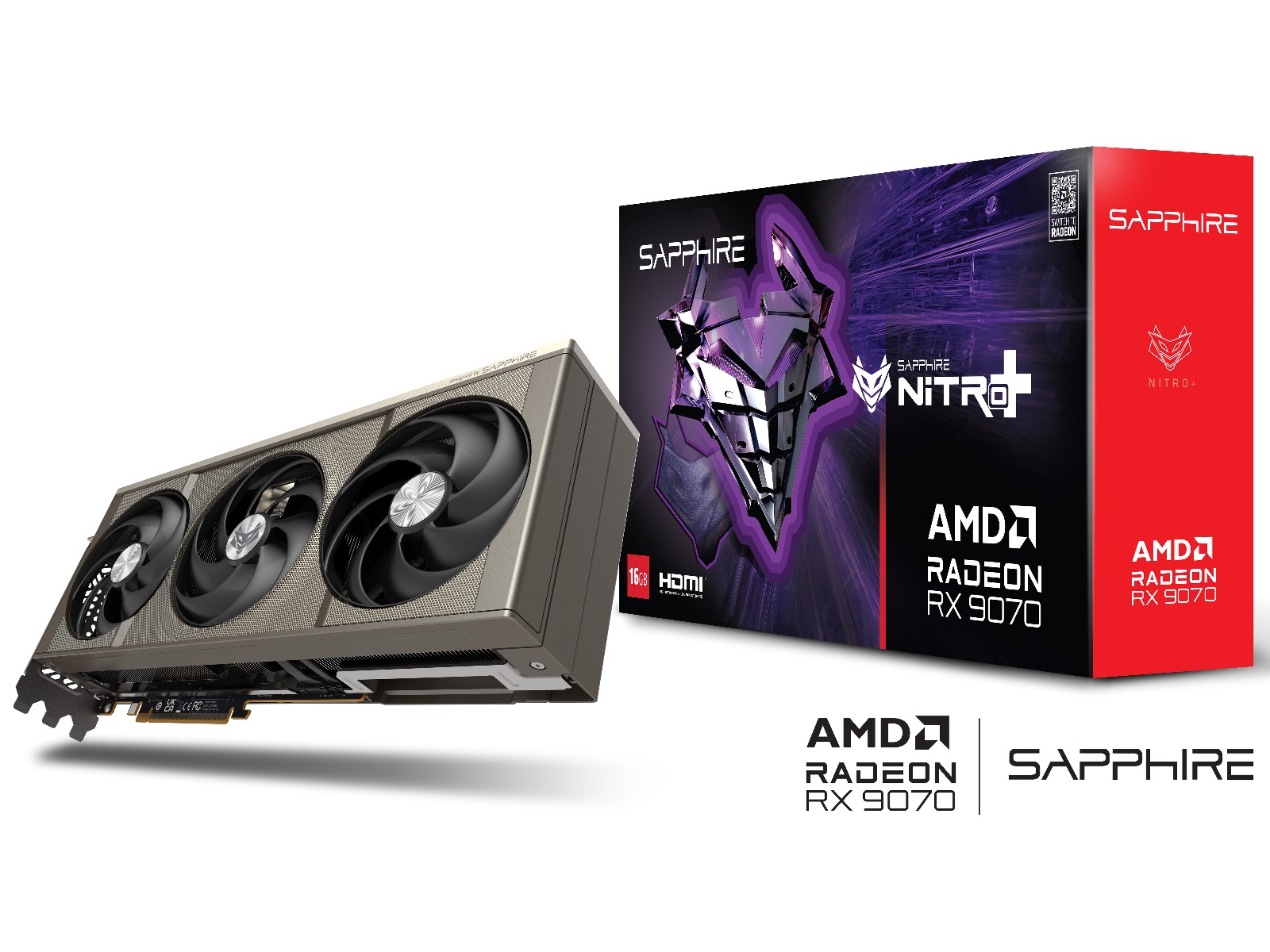 Sapphire NITRO+ AMD Radeon RX 9070 Gaming OC Skjermkort