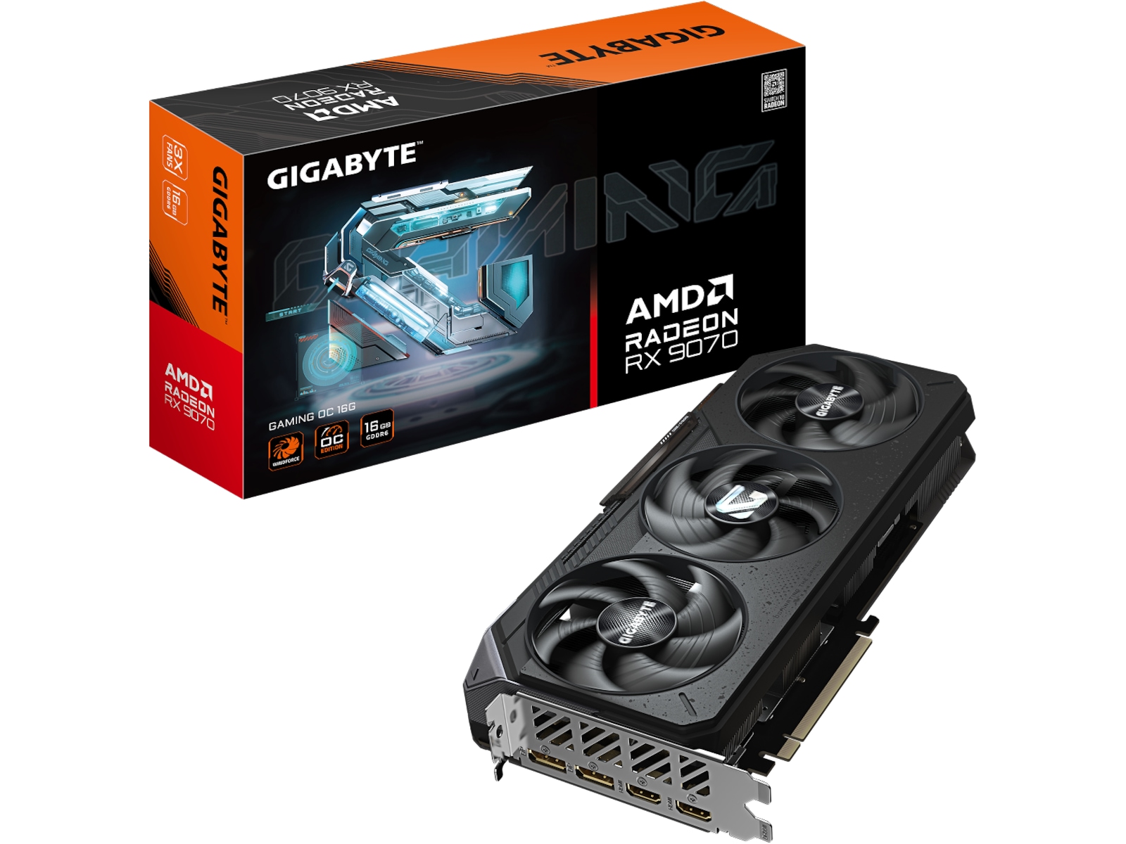 Gigabyte AMD Radeon RX 9070 Gaming OC Skjermkort