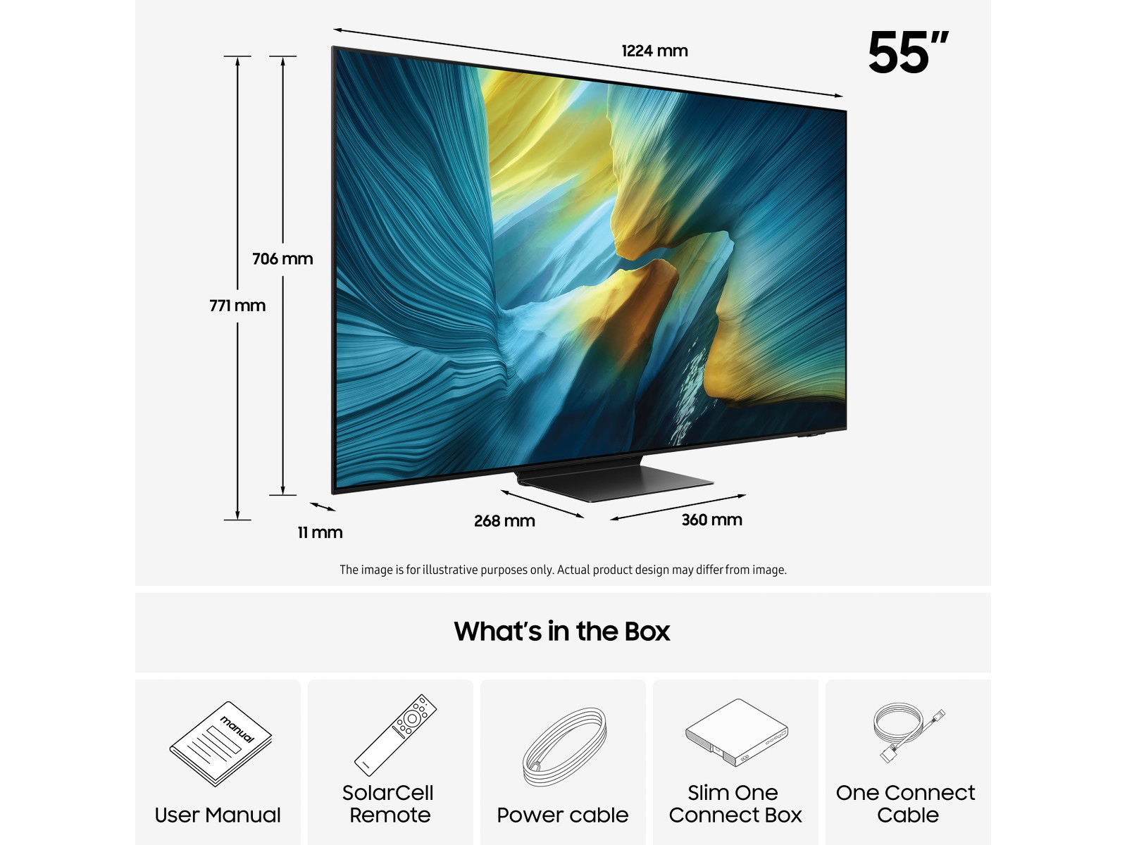 Samsung 55" S95F OLED 4K Smart-TV (2025) 50 - 59 tommer TV