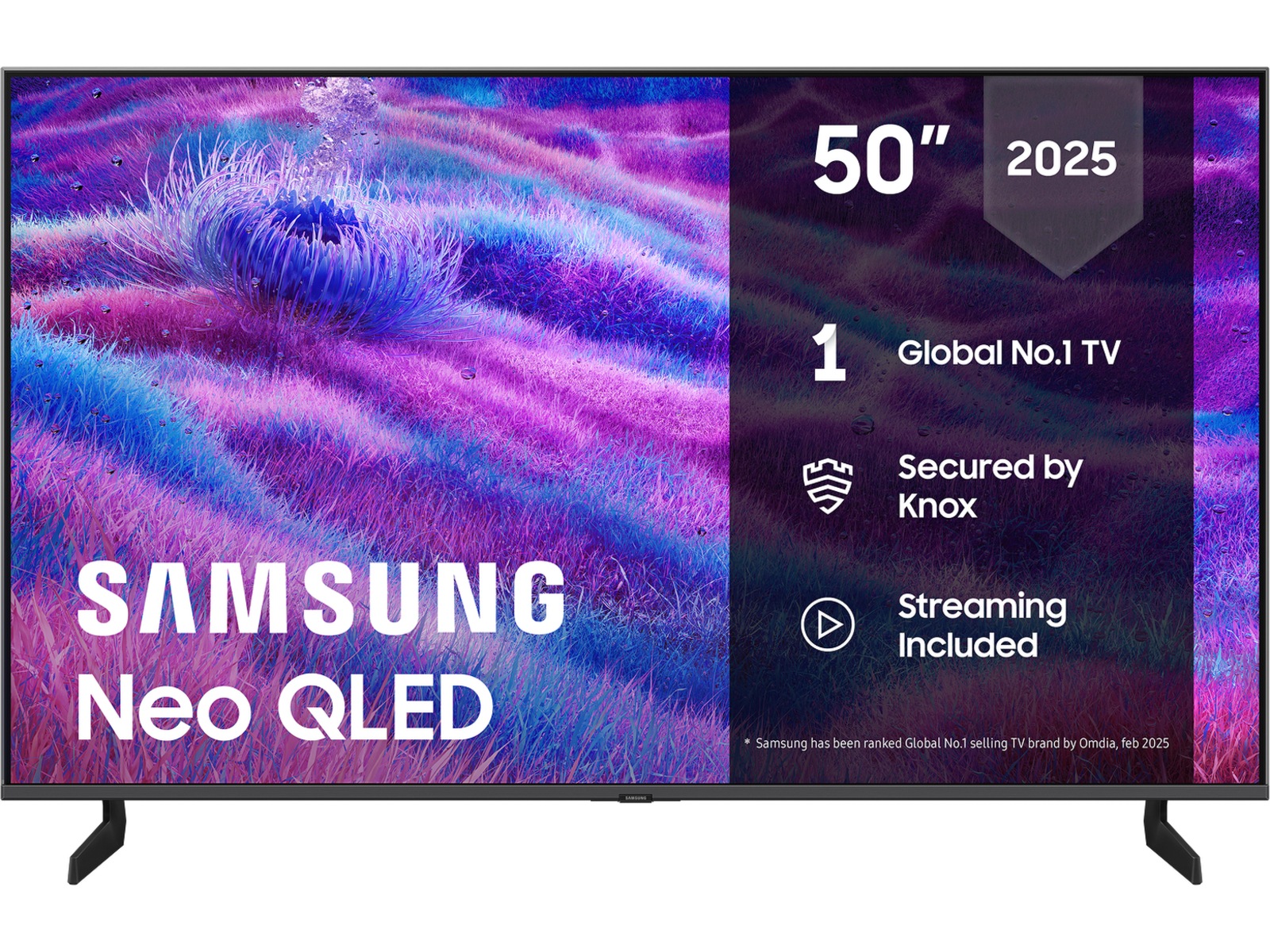 Samsung 50" QN80F Neo QLED 4K Mini LED Smart TV (2025) 50 - 59 tommer TV