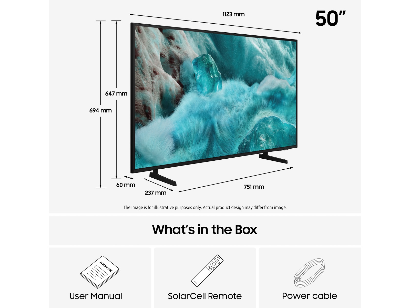 Samsung 50" Q7FA QLED 4K Smart-TV (2025) 50 - 59 tommer TV