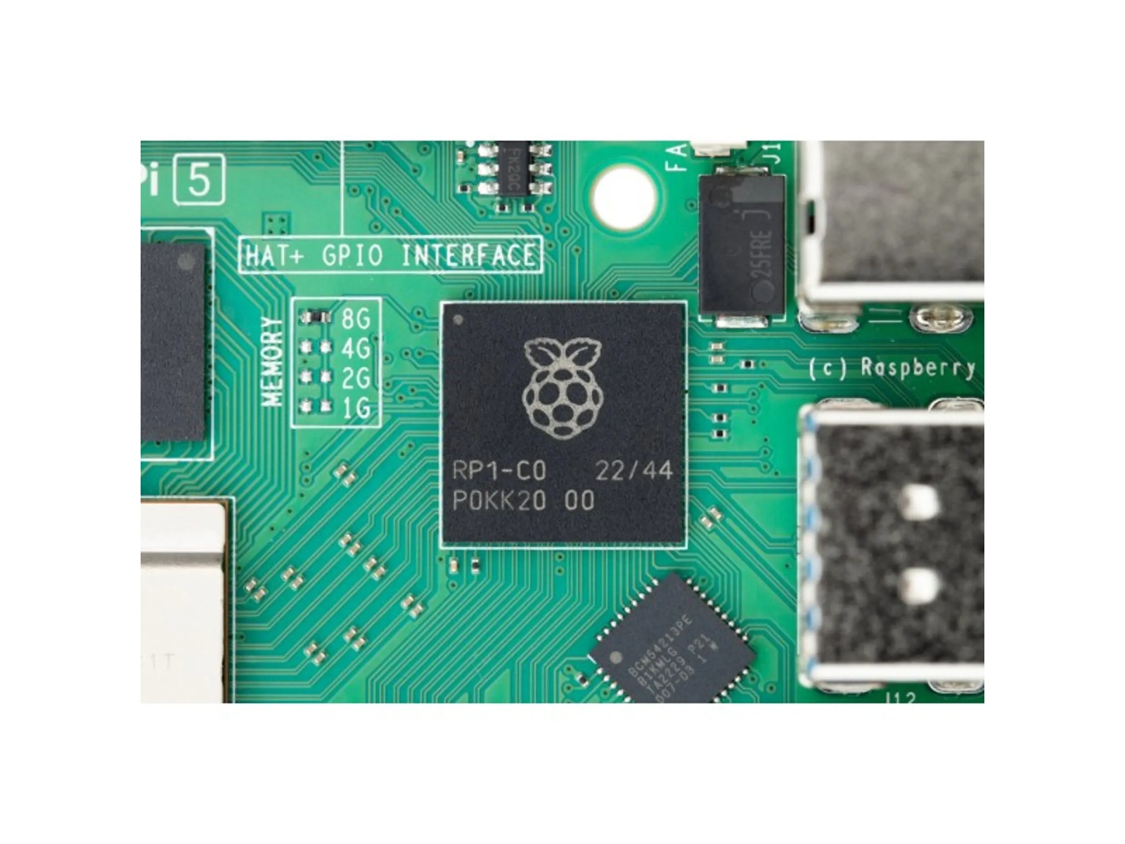 Raspberry Pi 5 16GB Integrert CPU