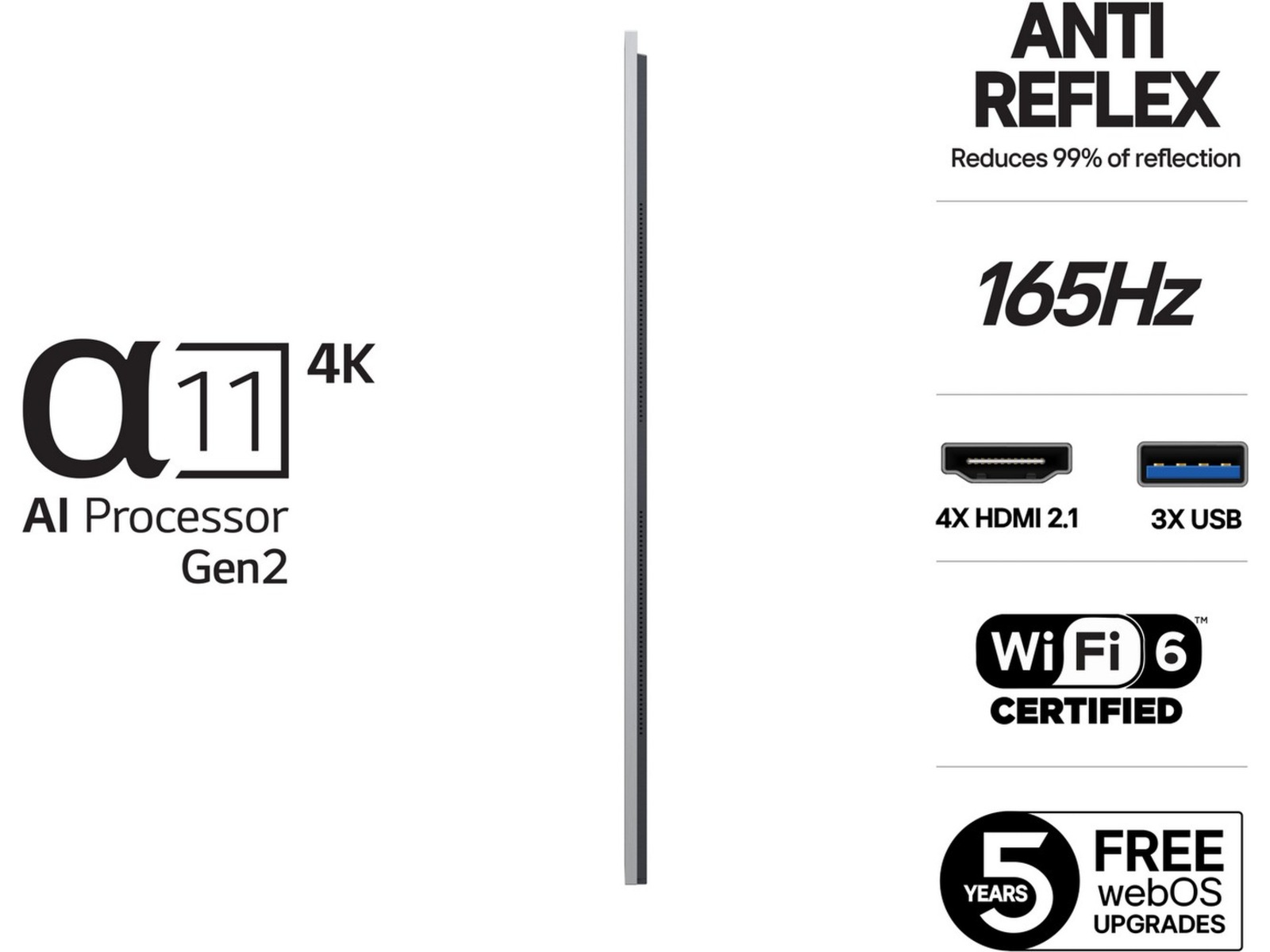 LG 77" G5 AI 4K OLED Smart TV (2025) 70 - 79 tommer TV