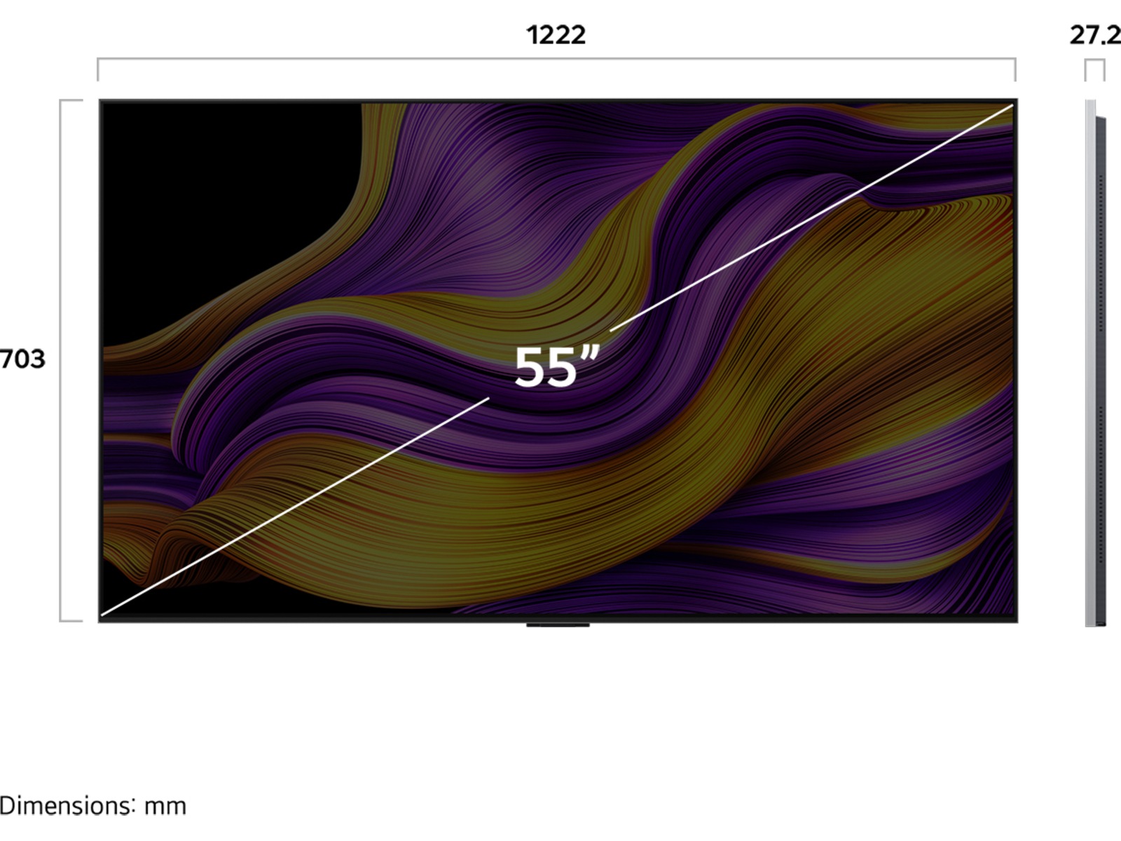 LG 55" G5 AI 4K OLED Smart-TV (2025) 50 - 59 tommer TV