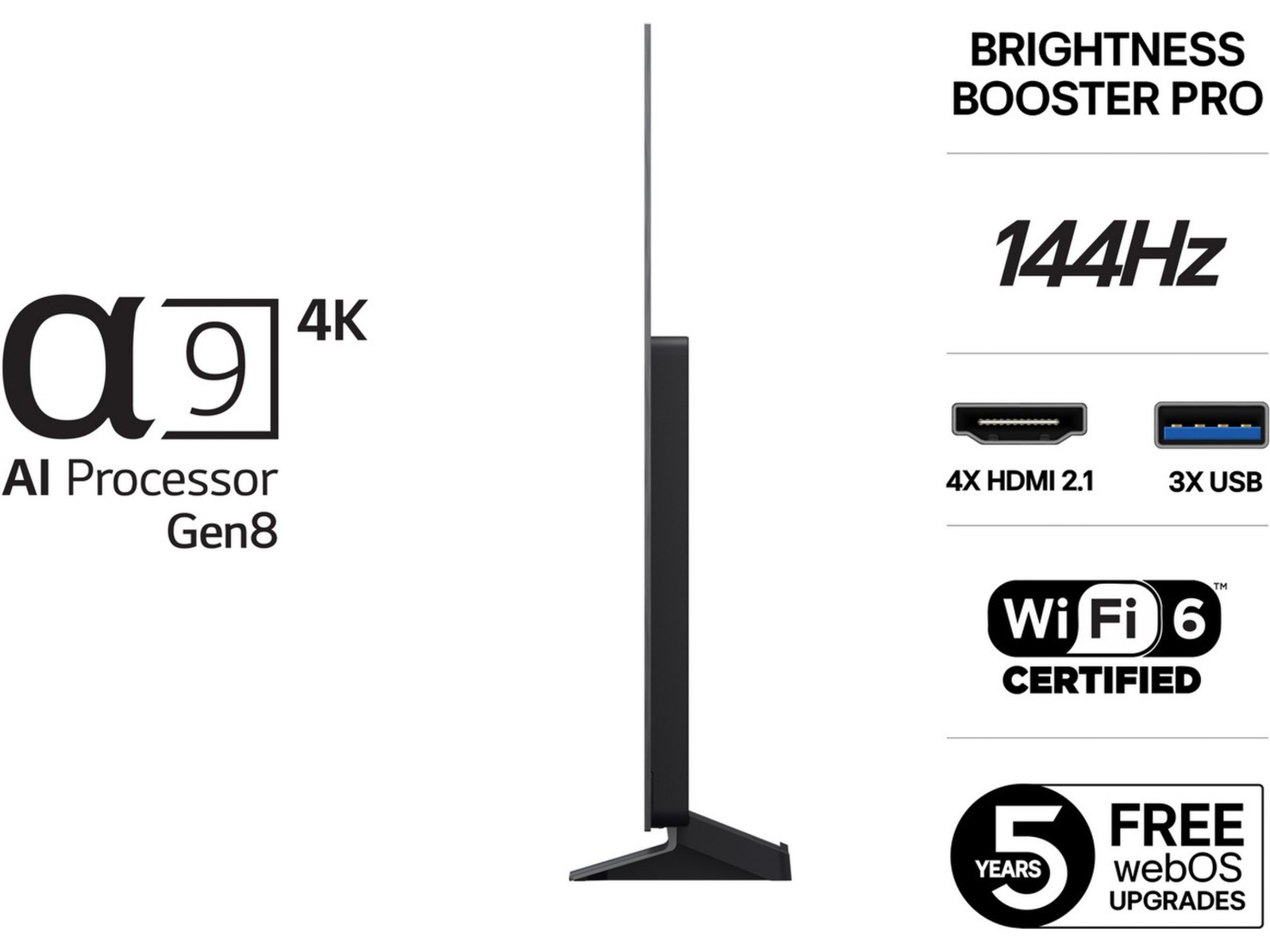 LG 65" C5 AI 4K OLED Smart-TV (2025) 60 - 69 tommer TV