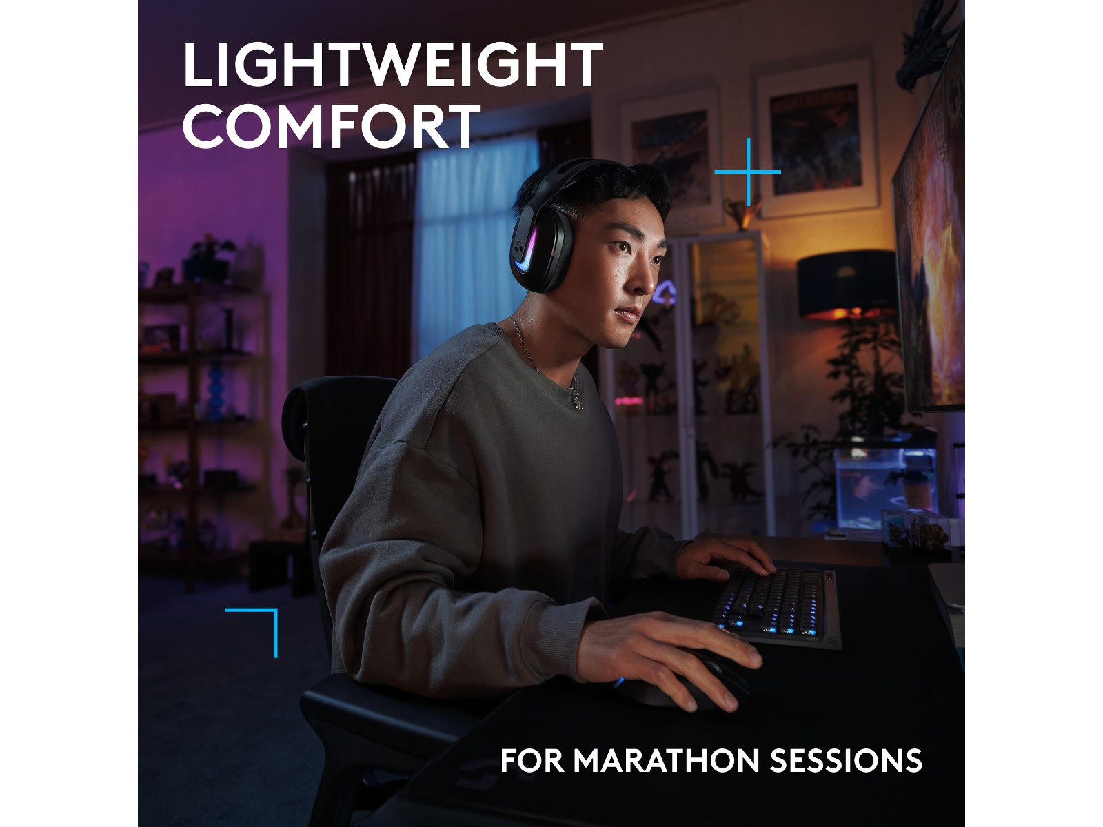 Logitech G522 Lightspeed trådløst gaming-headset (svart) Gaming headset