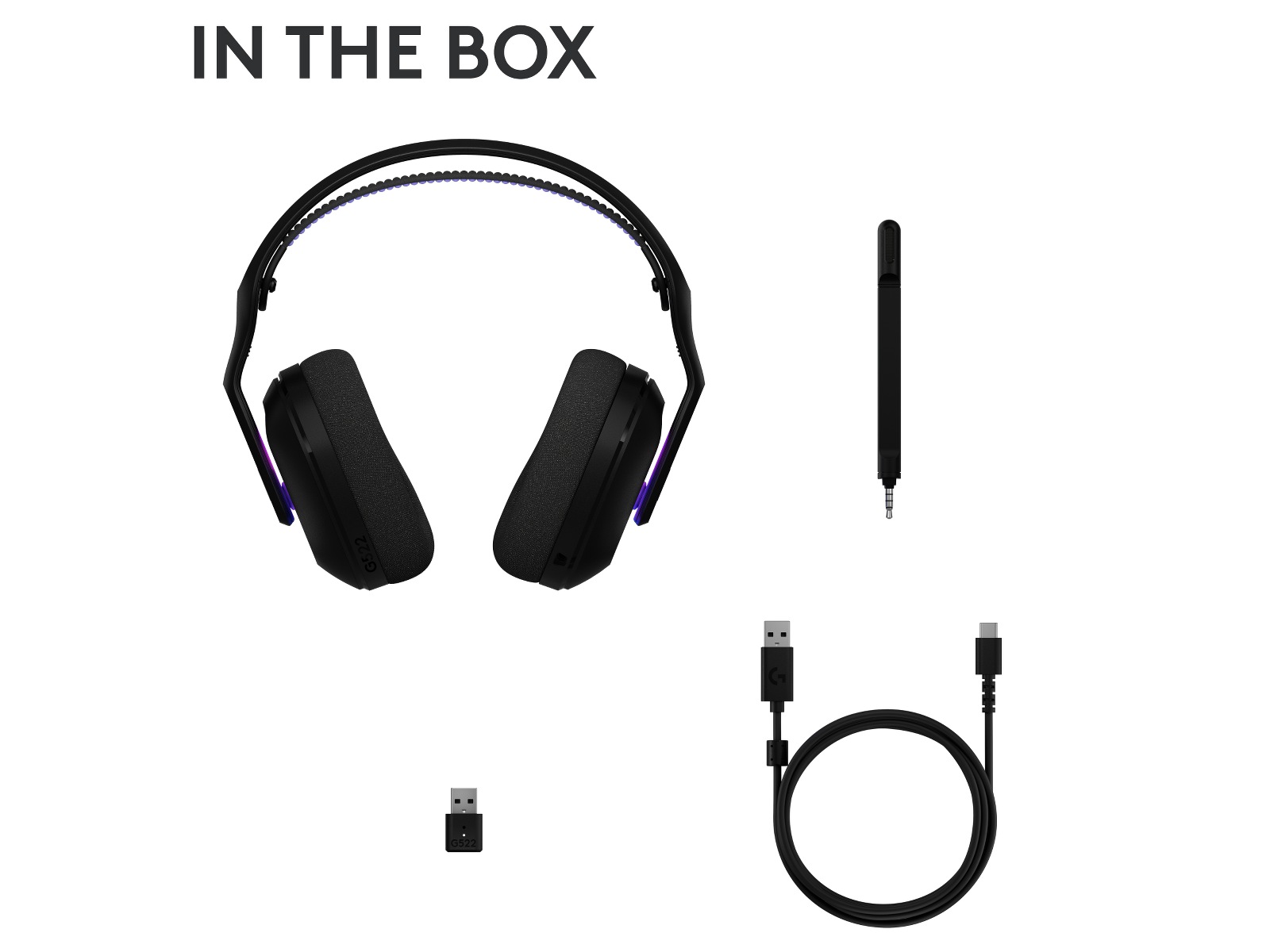 Logitech G522 Lightspeed trådløst gaming-headset (svart) Gaming headset