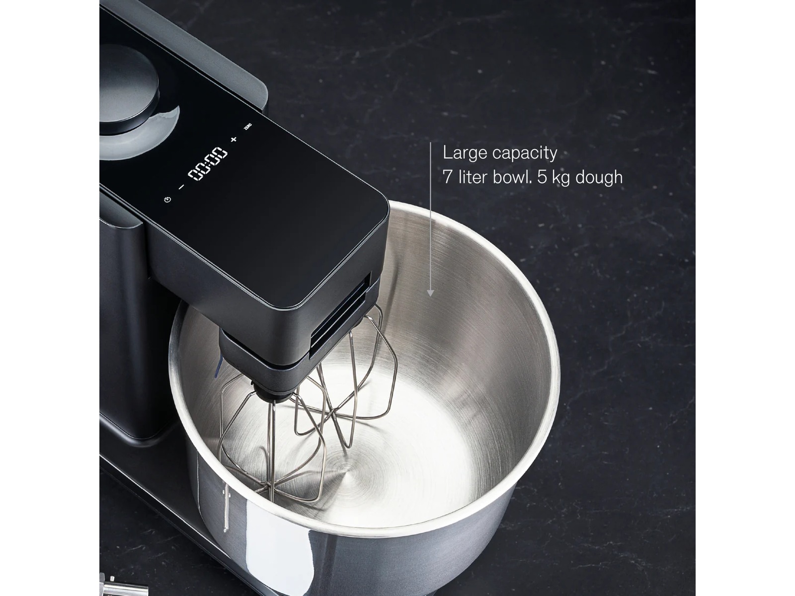 Wilfa KM2BS-T70 Probaker Timer med stålkrok (sort) Kjøkkenmaskiner