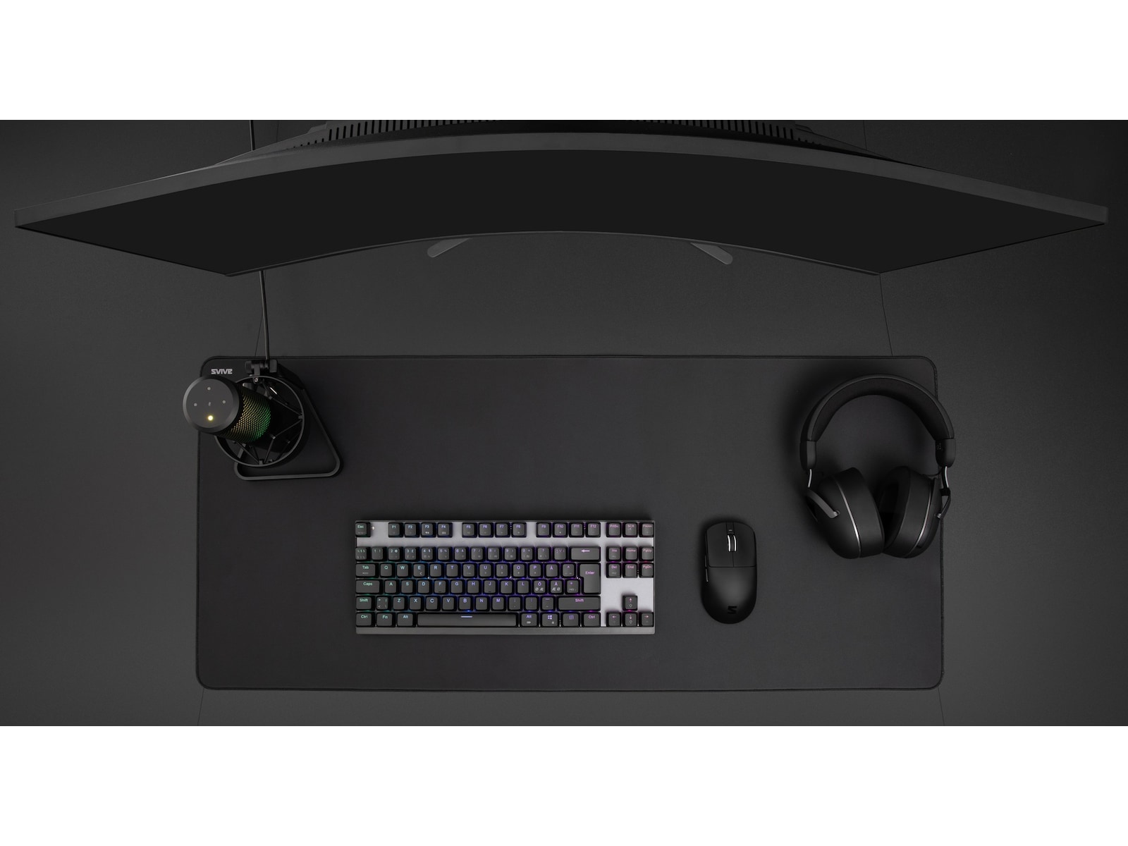 Svive Flow Gaming Musematte Performance XL (sort) Gamingmusematte