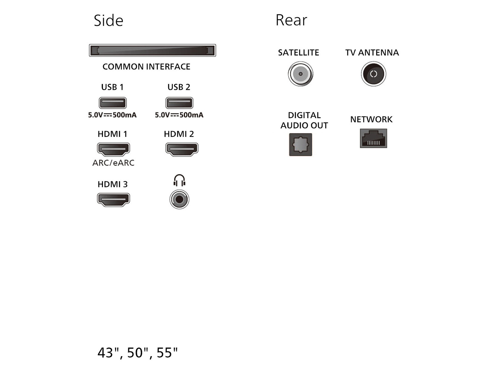 Philips 55" PUS8000/12 4K LED Smart Ambilight TV (2025) 50 - 59 tommer TV