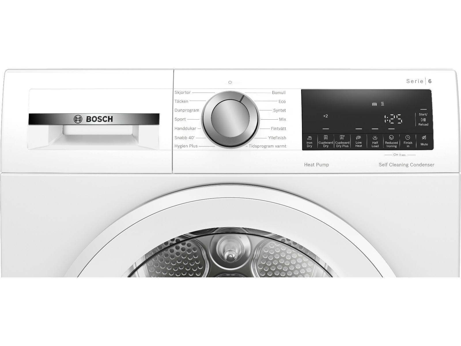 Bosch Serie 6 WQG2450MSN tørketrommel Tørketrommel