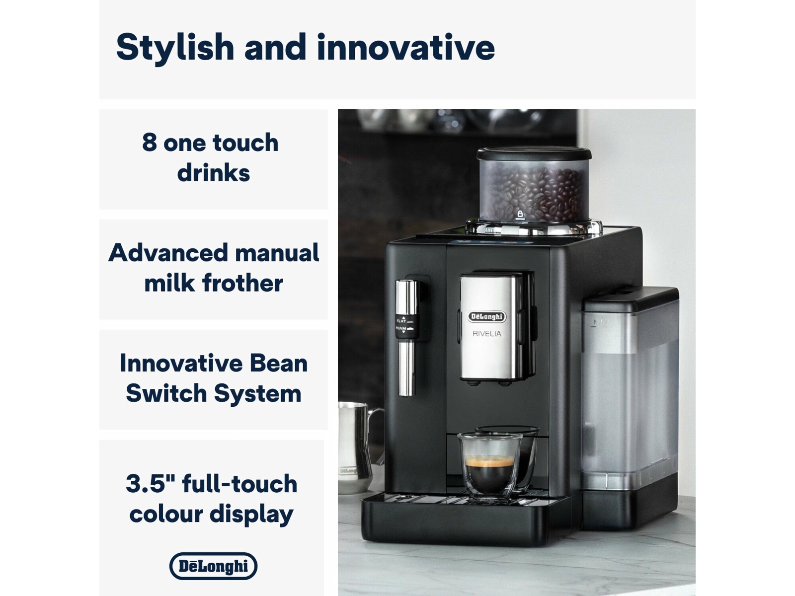 DeLonghi Riovelia automatisk kaffemaskin Espressomaskiner