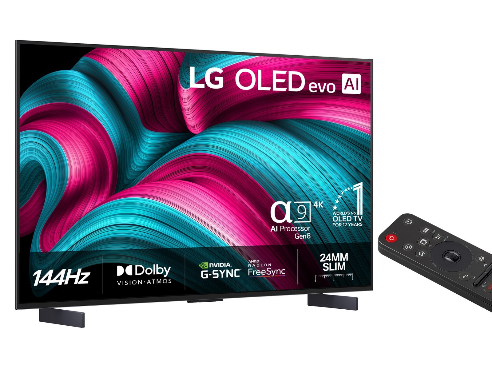 LG 42" C5 AI 4K OLED Smart TV (2025) Bundle 20 - 49 tommer TV