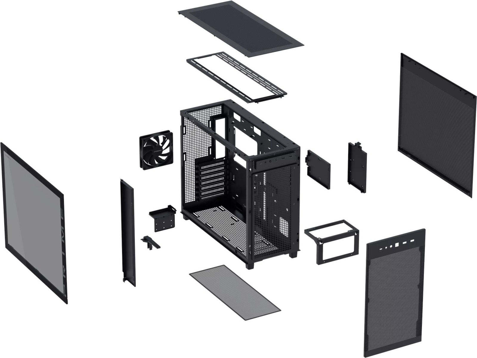 Asus Prime AP303 TG Mid Tower (svart) Midi tower