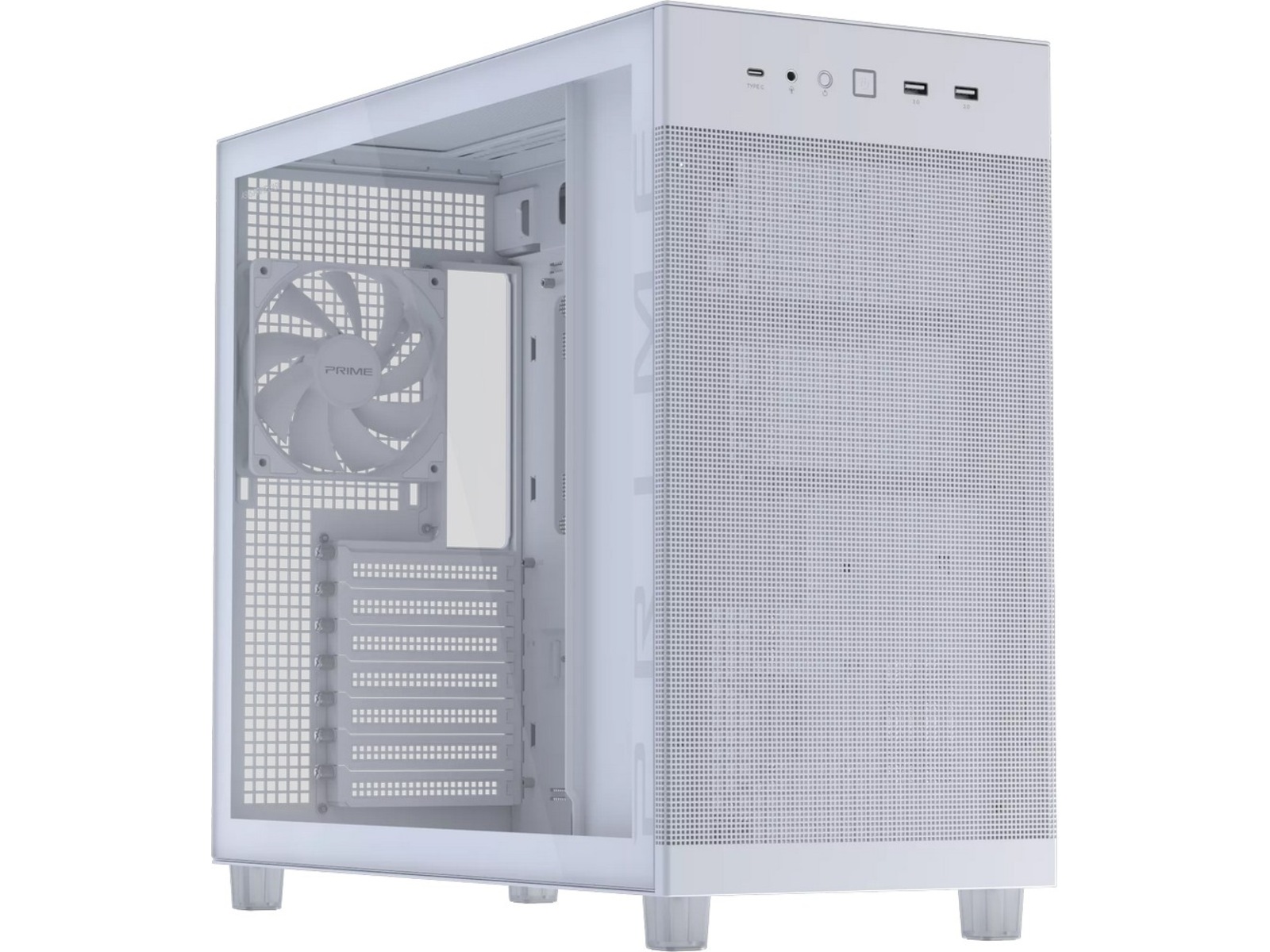 Asus Prime AP303 TG Mid Tower (hvit) Midi tower