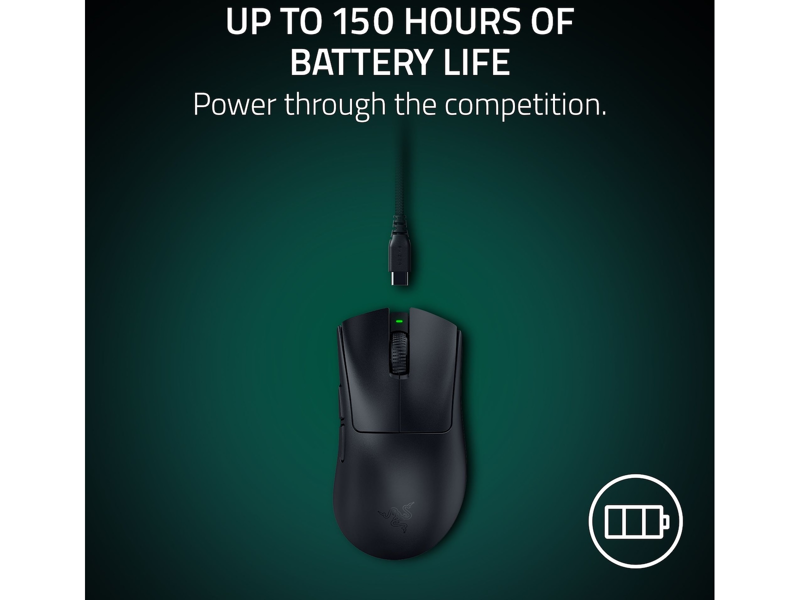 Razer DeathAdder V4 Pro trådløs gamingmus (sort) Gamingmus