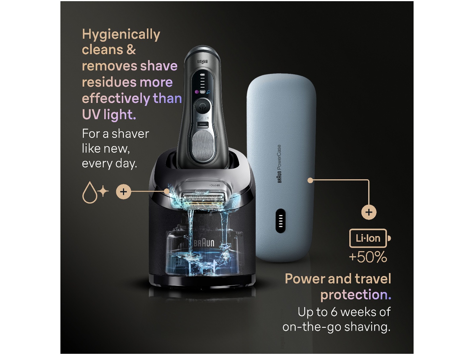 Braun Series 9 PRO+ Elektrisk barbermaskin 9675CC Barbermaskiner