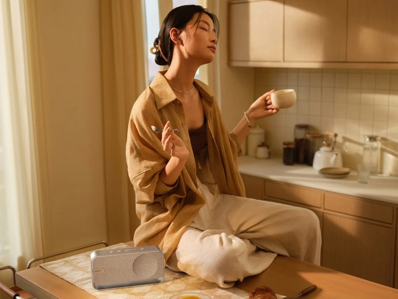 Bose SoundLink trådløs Bluetooth-høyttaler for hjemmet (lys sølv) Trådløs / Bluetooth-høyttaler