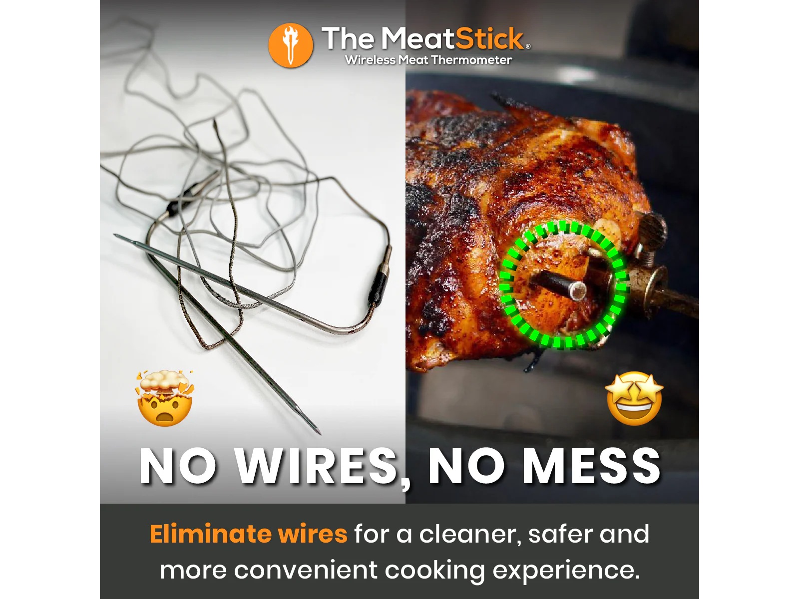 THE MEATSTICK 4X Sett trådløst steketermometer Andre kjøkkenapparater