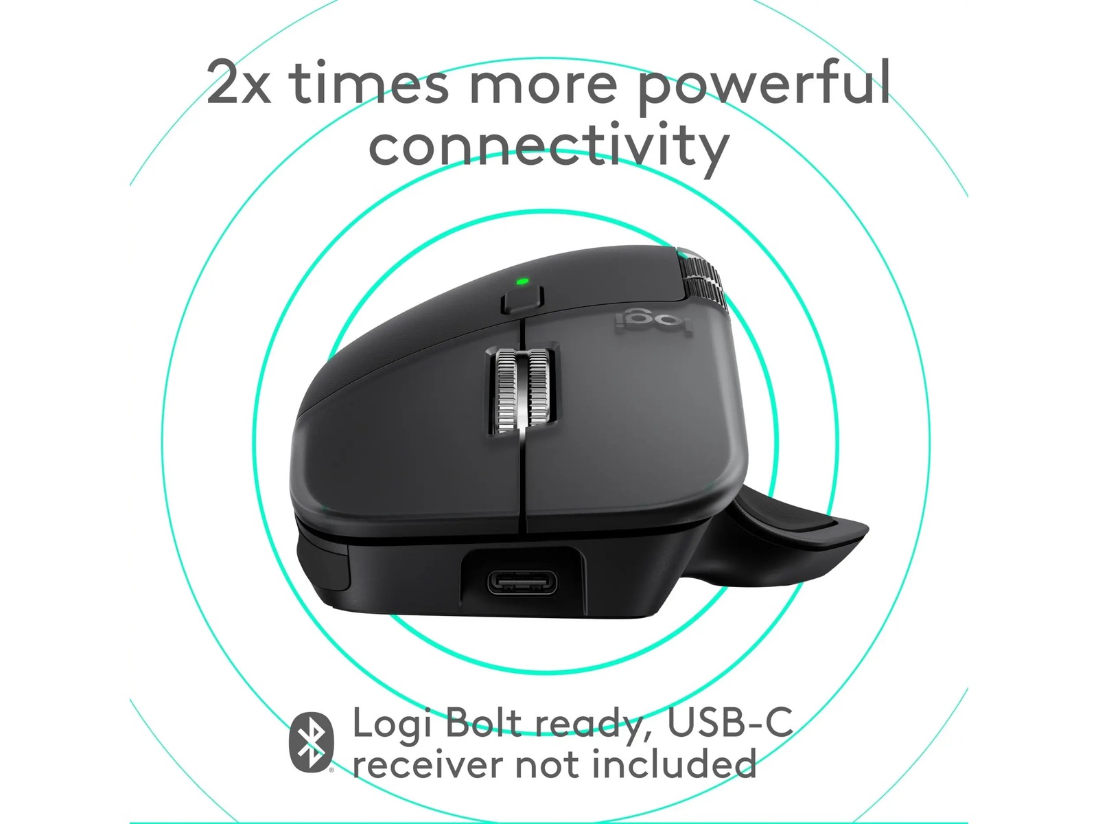 Logitech MX Master 4 for Mac Trådløs Ergonomisk Mus (space black) Mus