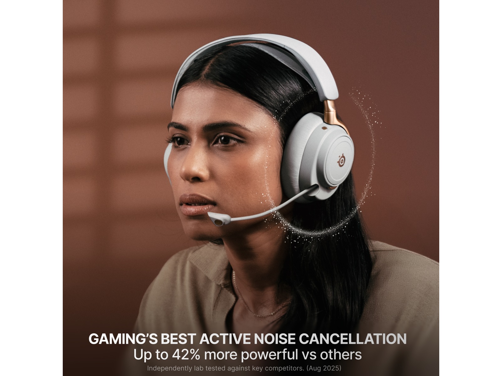 SteelSeries Arctis Nova Elite Trådløst Gamingheadset (salvie og gull) Gaming headset