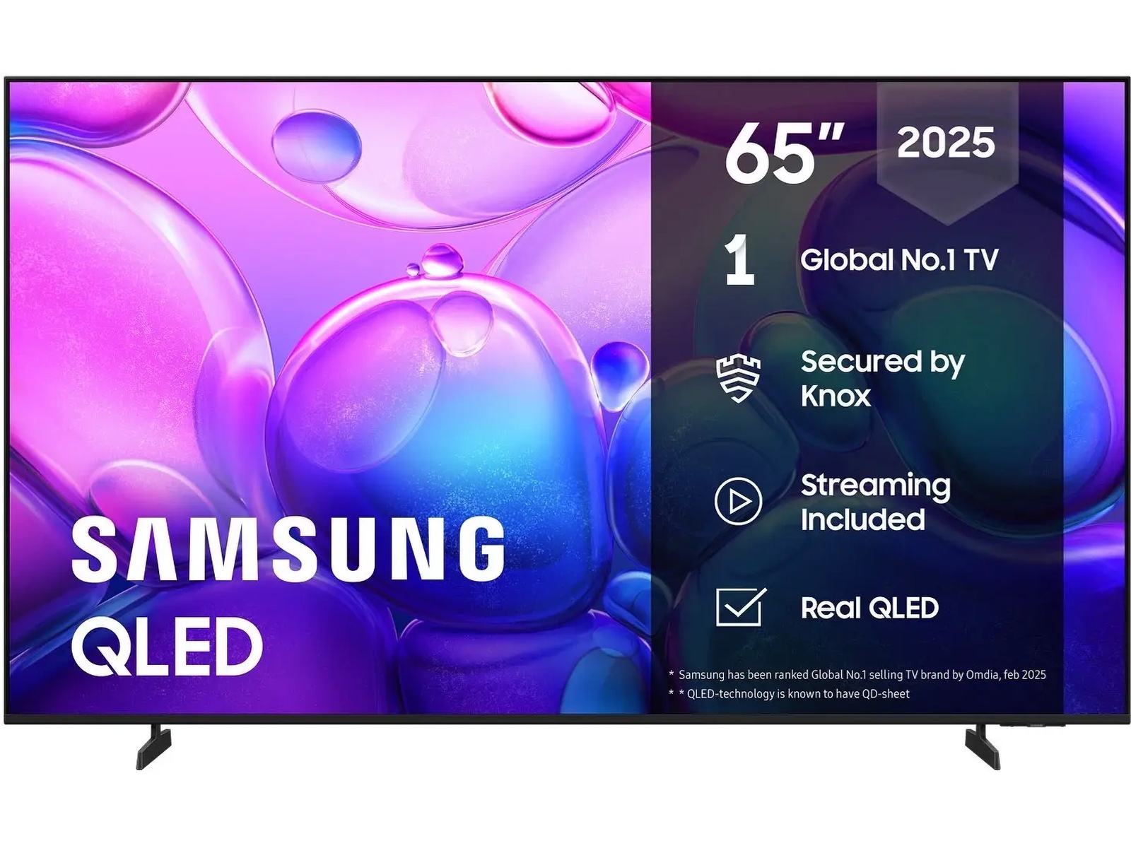 Samsung 65" Q6F QLED 4K Smart-TV (2025) 60 - 69 tommer TV