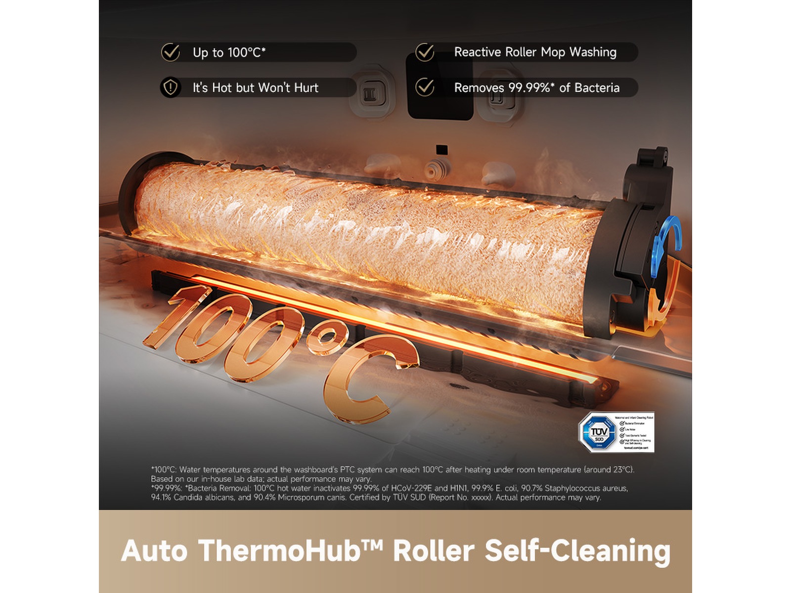 Dreame Aqua10 Ultra Roller Robotstøvsuger (hvit) Robotstøvsugere