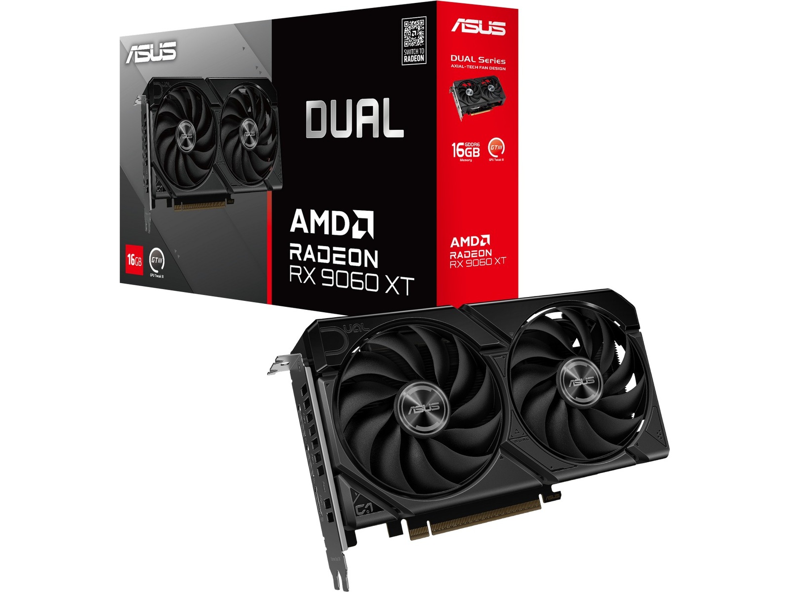 ASUS Dual Radeon RX 9060 XT Skjermkort