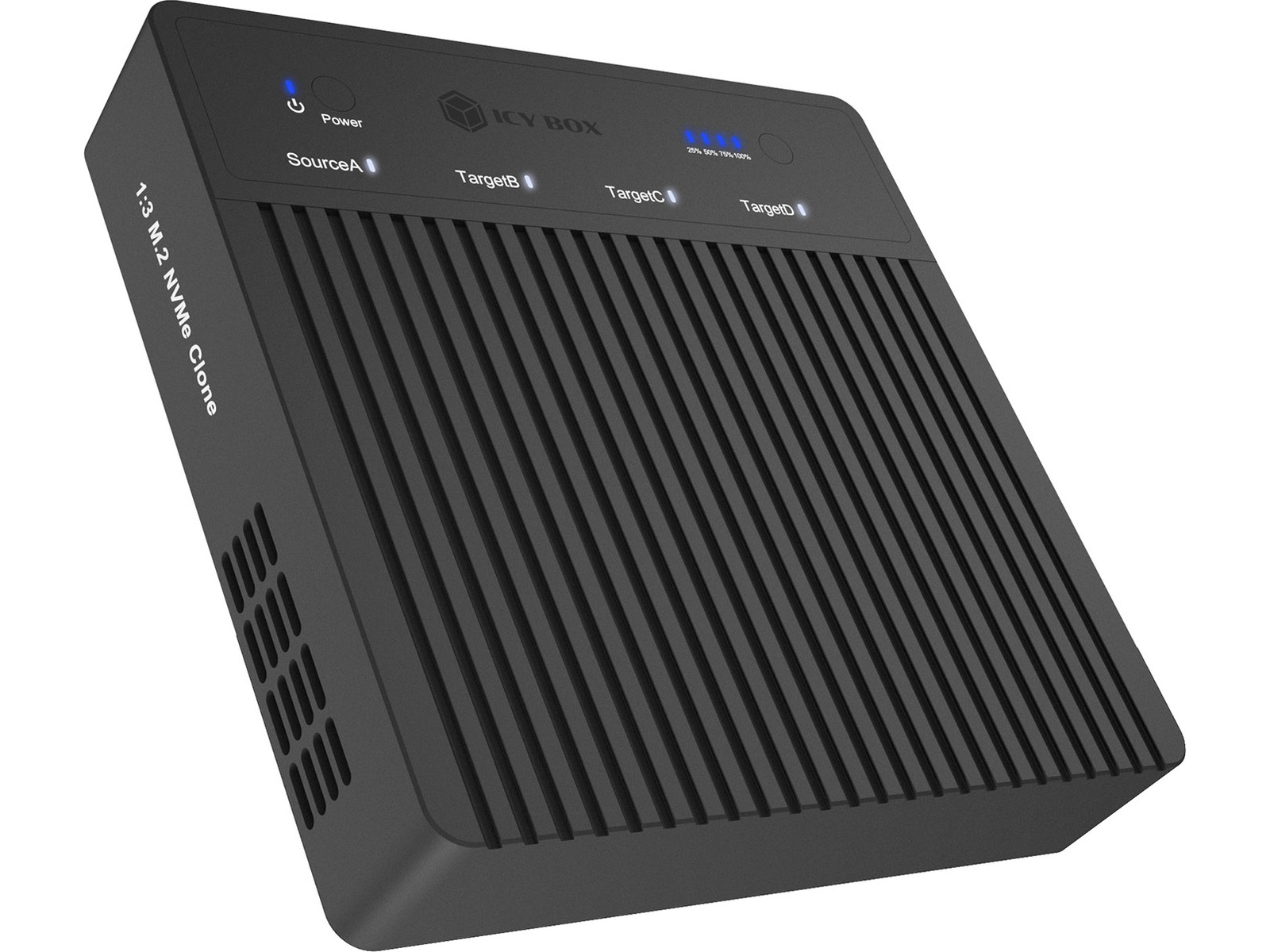  ICY BOX 4 bay Clone and DockingSation Dockingstasjon & USB-HUB