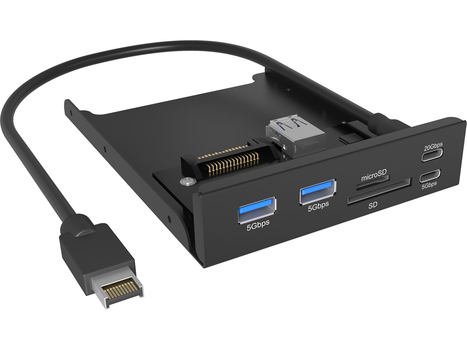 ICY BOX IB-HUB1419-i3 Frontpanel 3,5" USB/FireWire