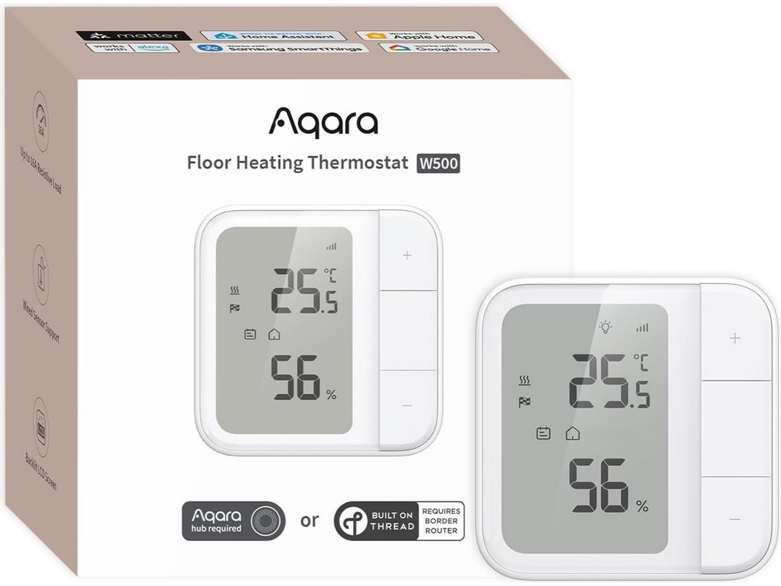 Aqara gulvvarmetermostat W500 Tilbehør til varme