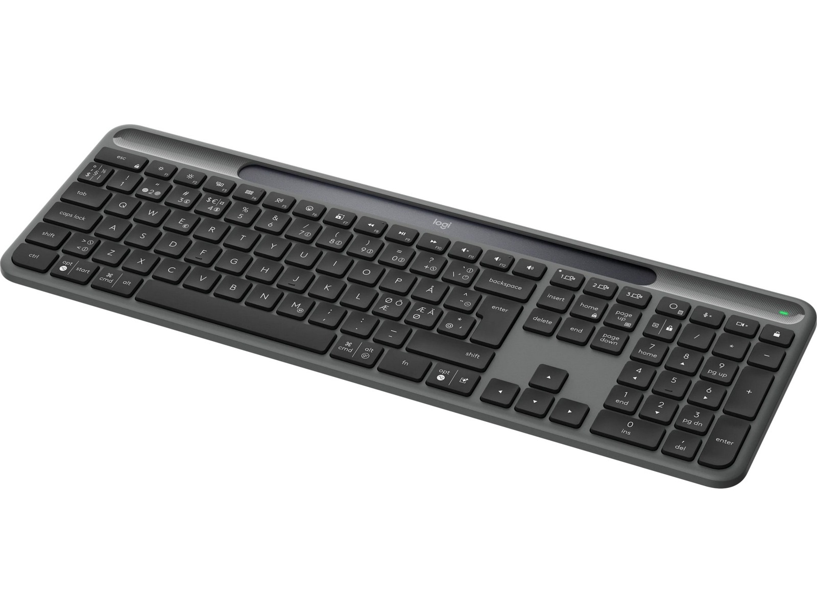 Logitech Signature Slim Solar+ Trådløst Tastatur K980 (grafittgrå) Tastatur