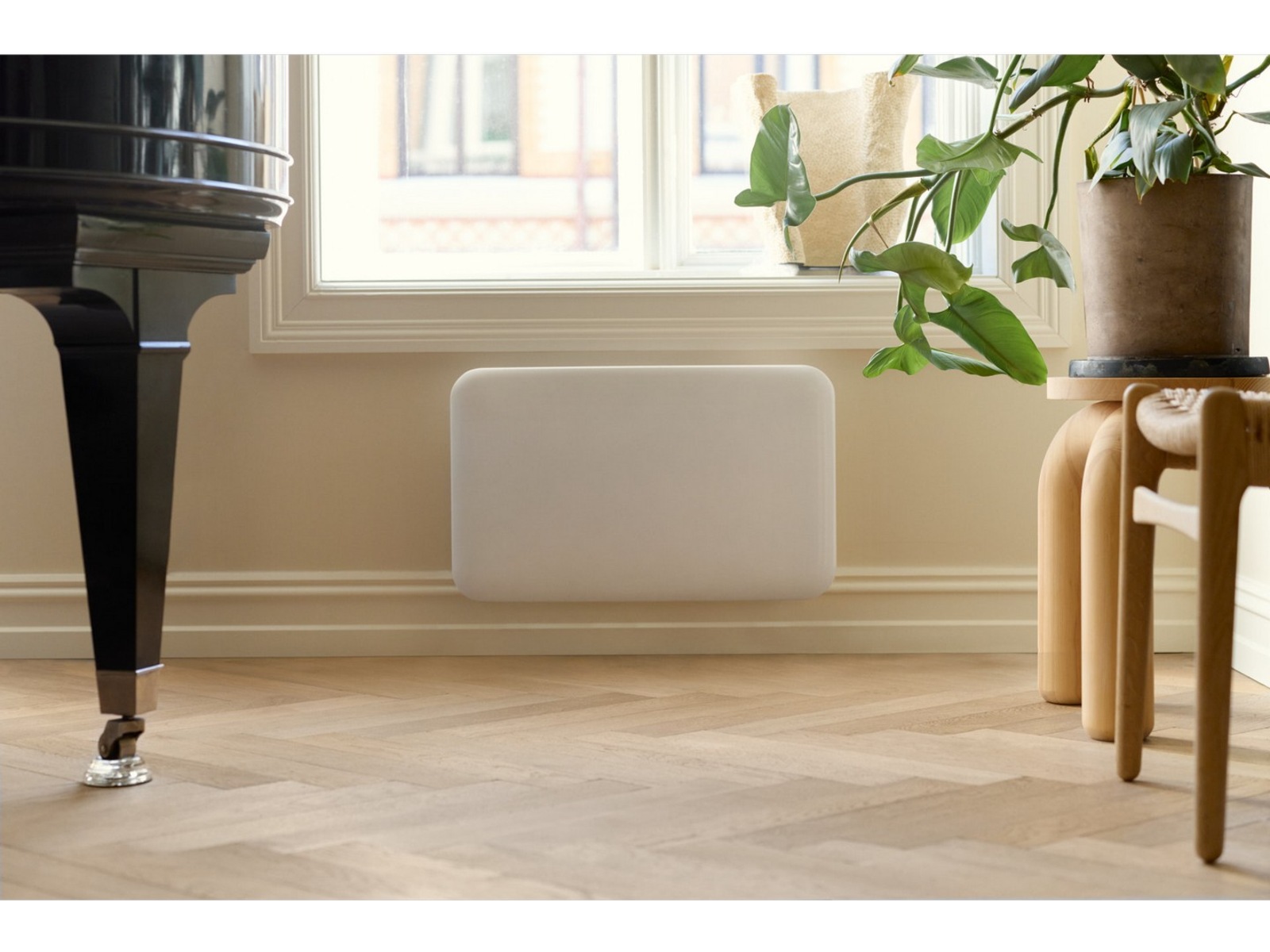 Mill Invisible Smart WiFi Gen 4 panelovn 700W 2-pakke (hvit) Panelovner